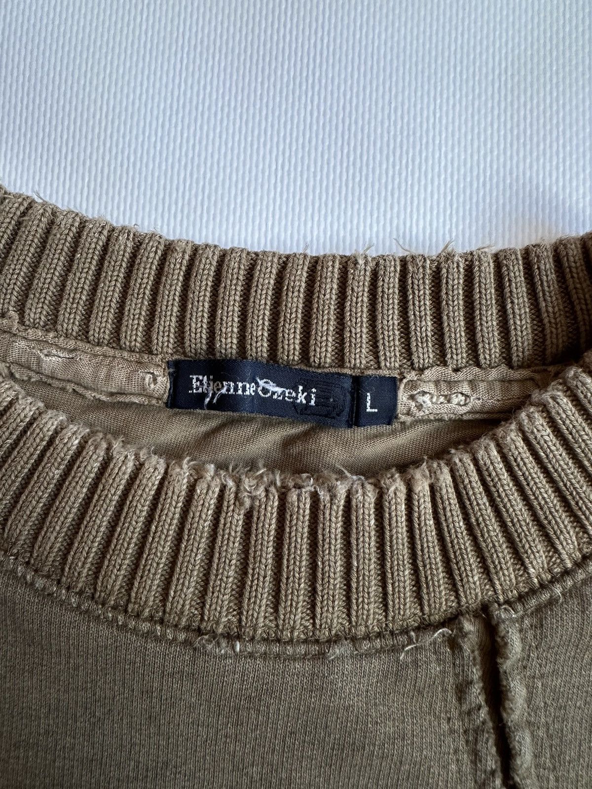 Japanese Brand Etienne Ozeki Patchwork Sweatshirt Size US L / EU 52-54 / 3 - 9 Thumbnail