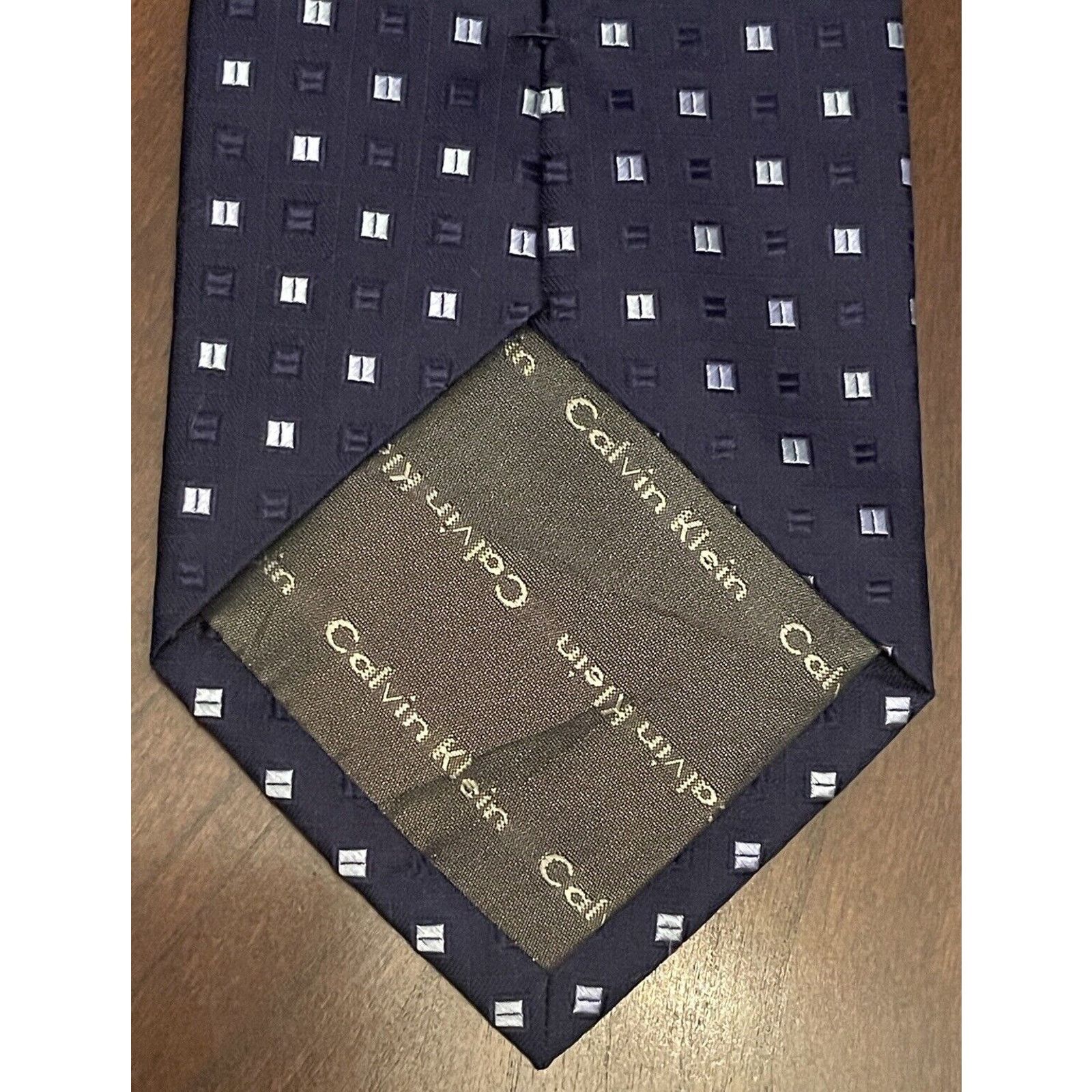 Calvin Klein Calvin Klein Blue 100% Silk Men’s Neck Tie Made In China Size ONE SIZE - 2 Thumbnail