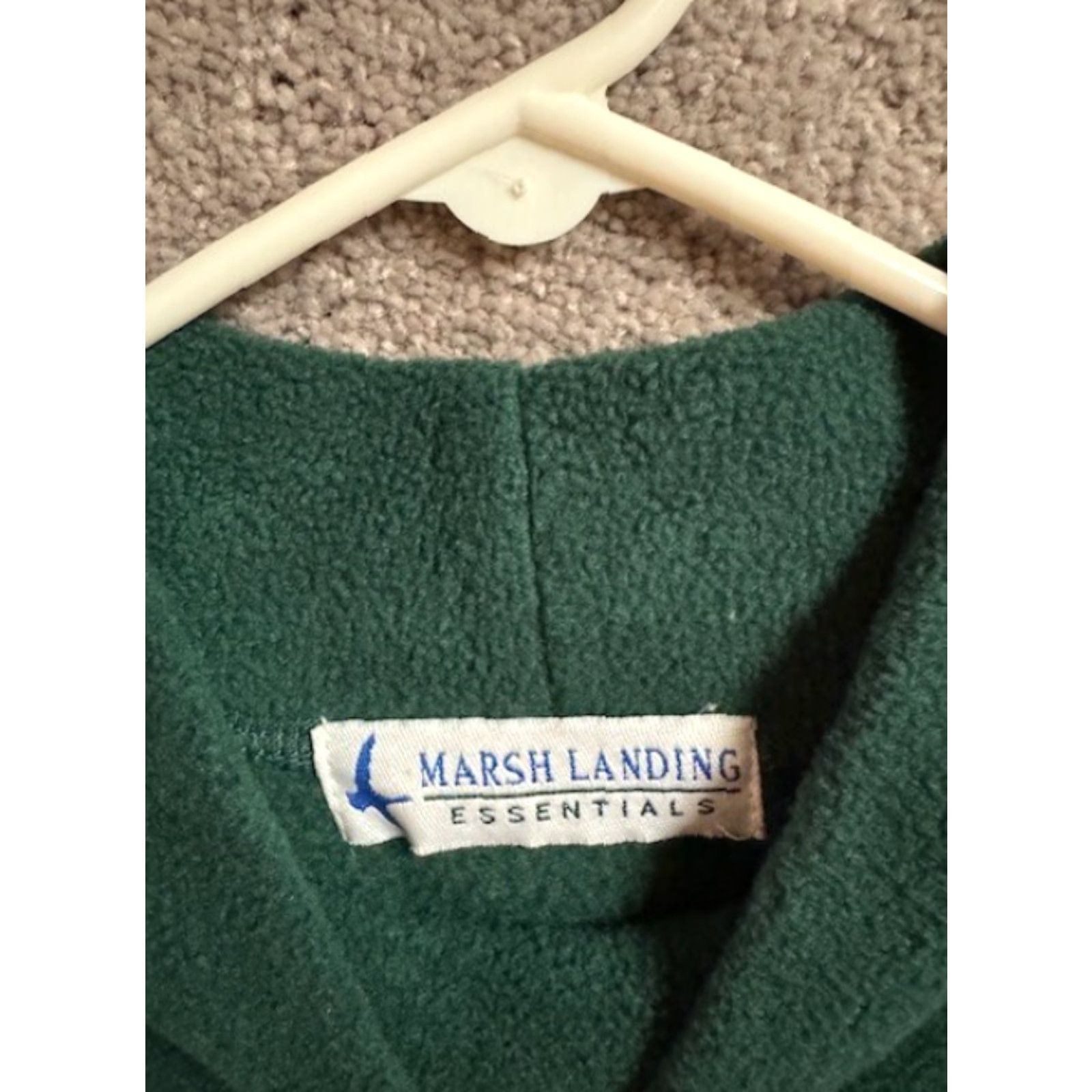 Vintage VINTAGE Marsh Landing Fleece Sweatshirt Womens Medium Embroidered Trees 70s Green Christmas Holiday Nature Outdoor Winter Pullover Sweater Size M / US 6-8 / IT 42-44 - 3 Thumbnail