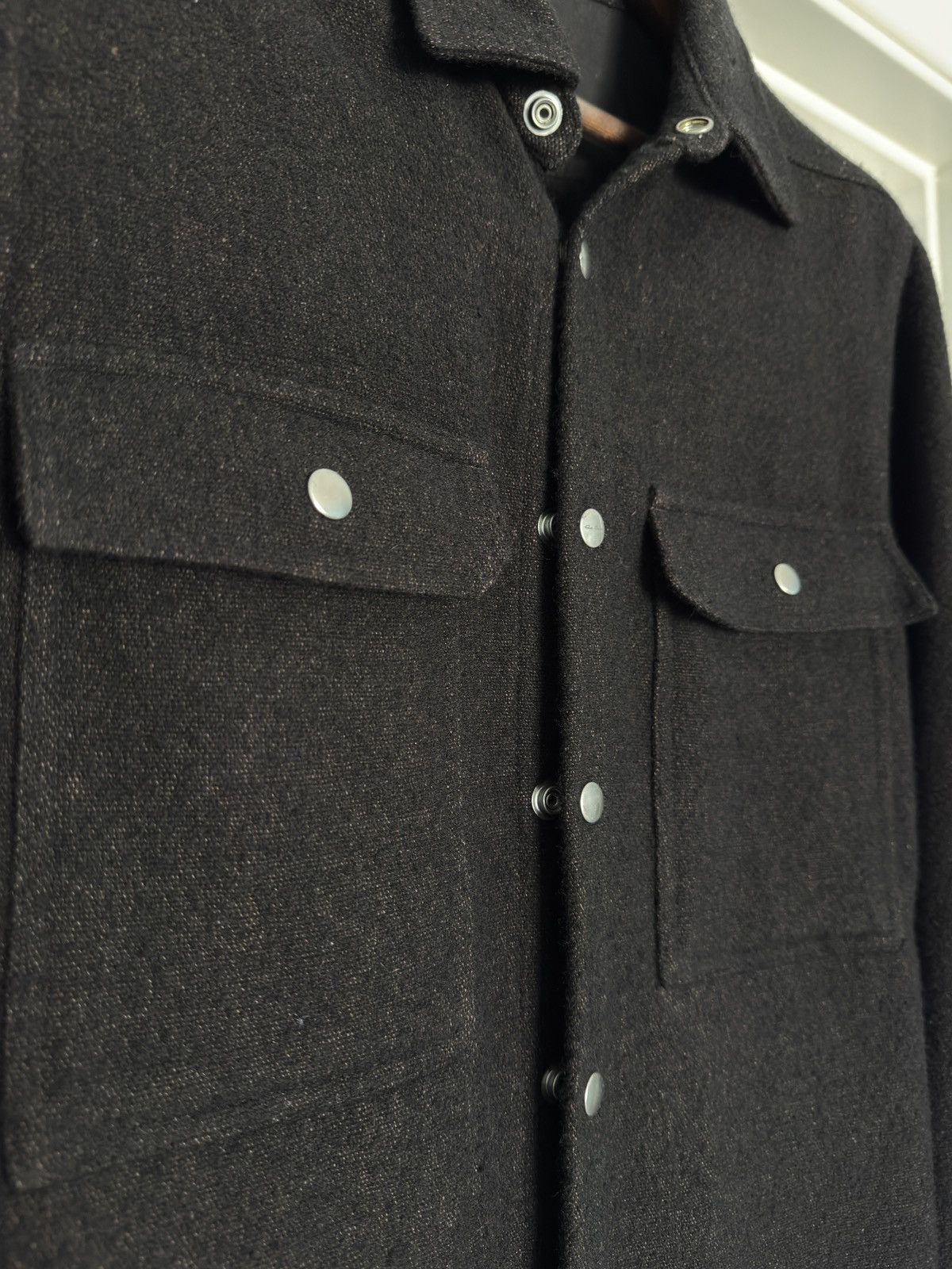 Rick Owens FW18 SISYPHUS Boiled Wool Overshirt Worker Outershirt Size US M / EU 48-50 / 2 - 4 Thumbnail