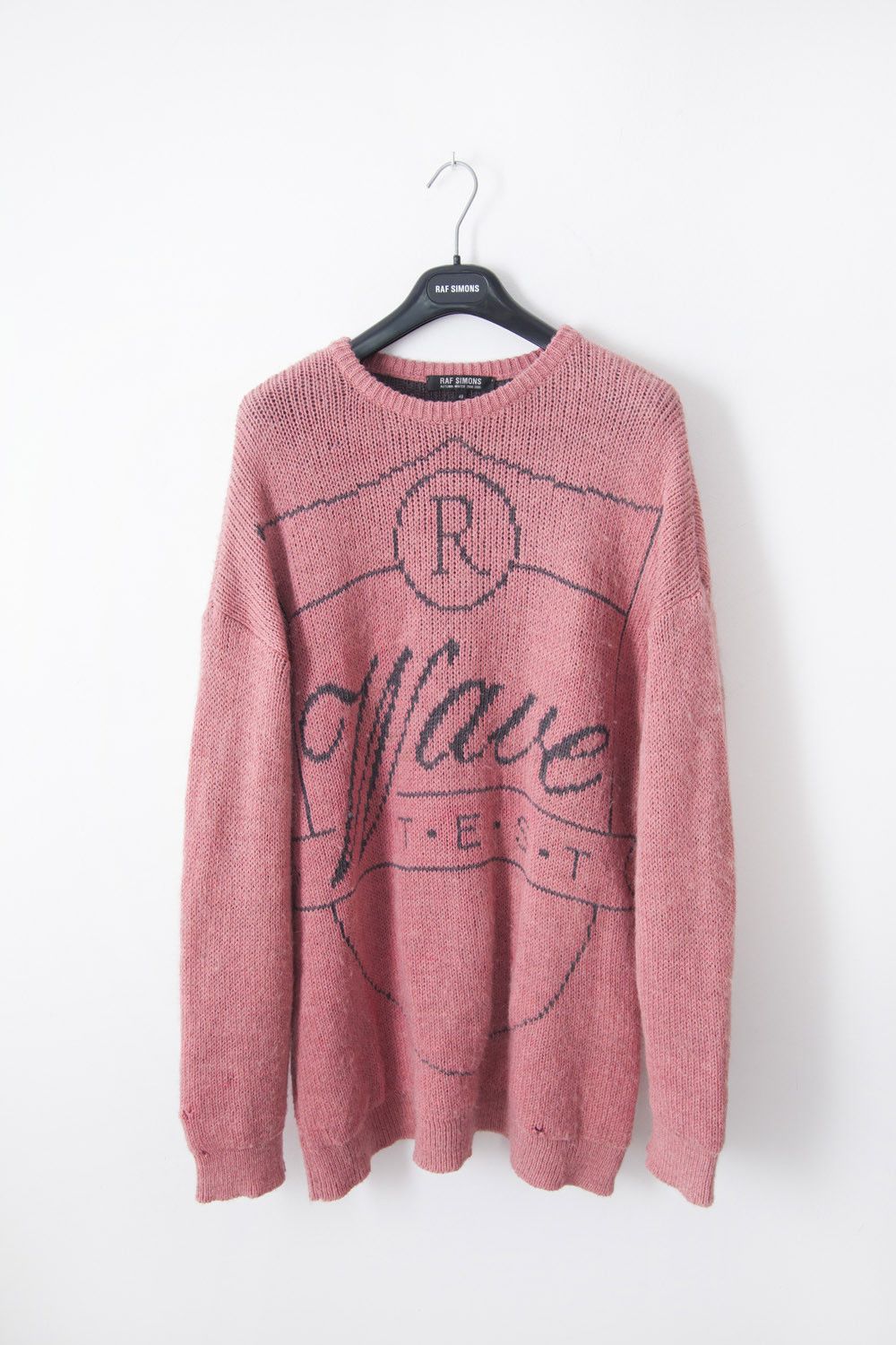 Raf Simons AW04 pink Wave Test sweater Size US M / EU 48-50 / 2 - 1 Thumbnail