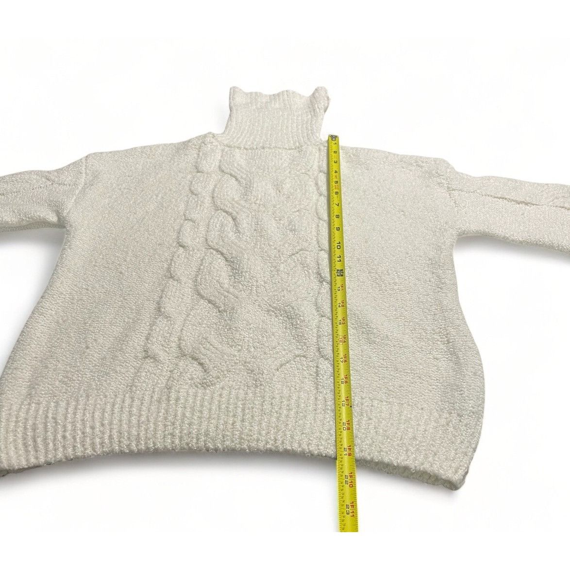 Other Hippie Rose Juniors' Cable-Knit Turtleneck Sweater - Winter Size L / US 10 / IT 46 - 6 Thumbnail