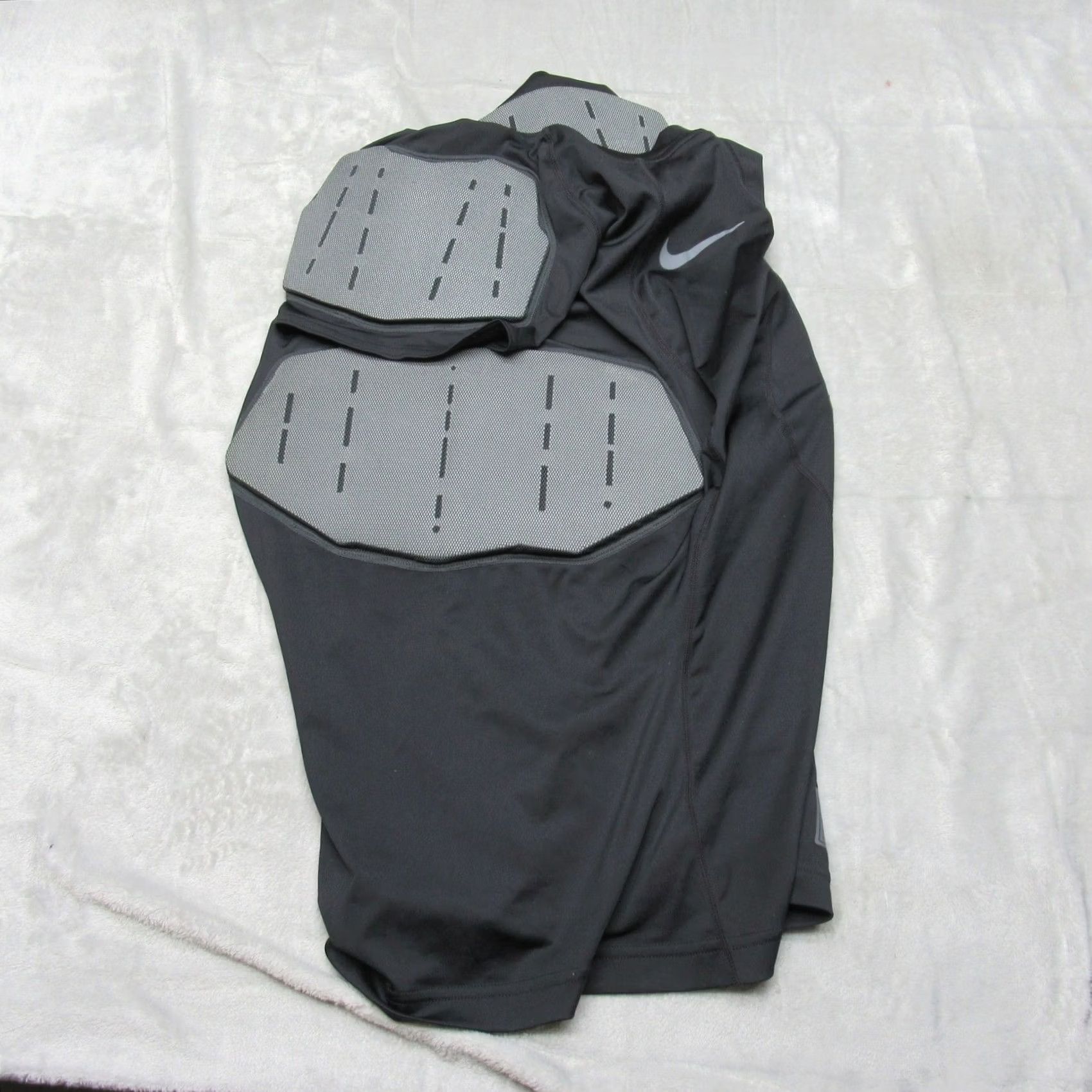 Nike Nike Pro Hyperstrong Shirt Mens M Black Padded Compression Football Short Sleeve Crew Neck Athletic Size US M / EU 48-50 / 2 - 2 Thumbnail
