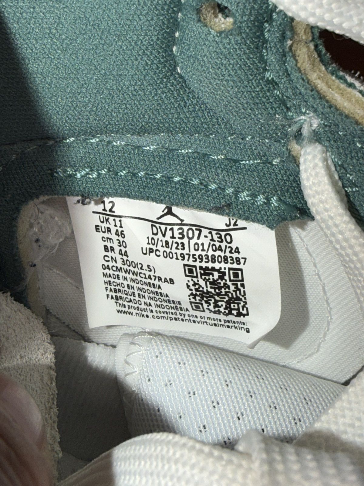 Nike Air Jordan 1 High Zoom Comfort 2 Biocoastal size 12 Size US 12 / EU 45 - 13 Thumbnail
