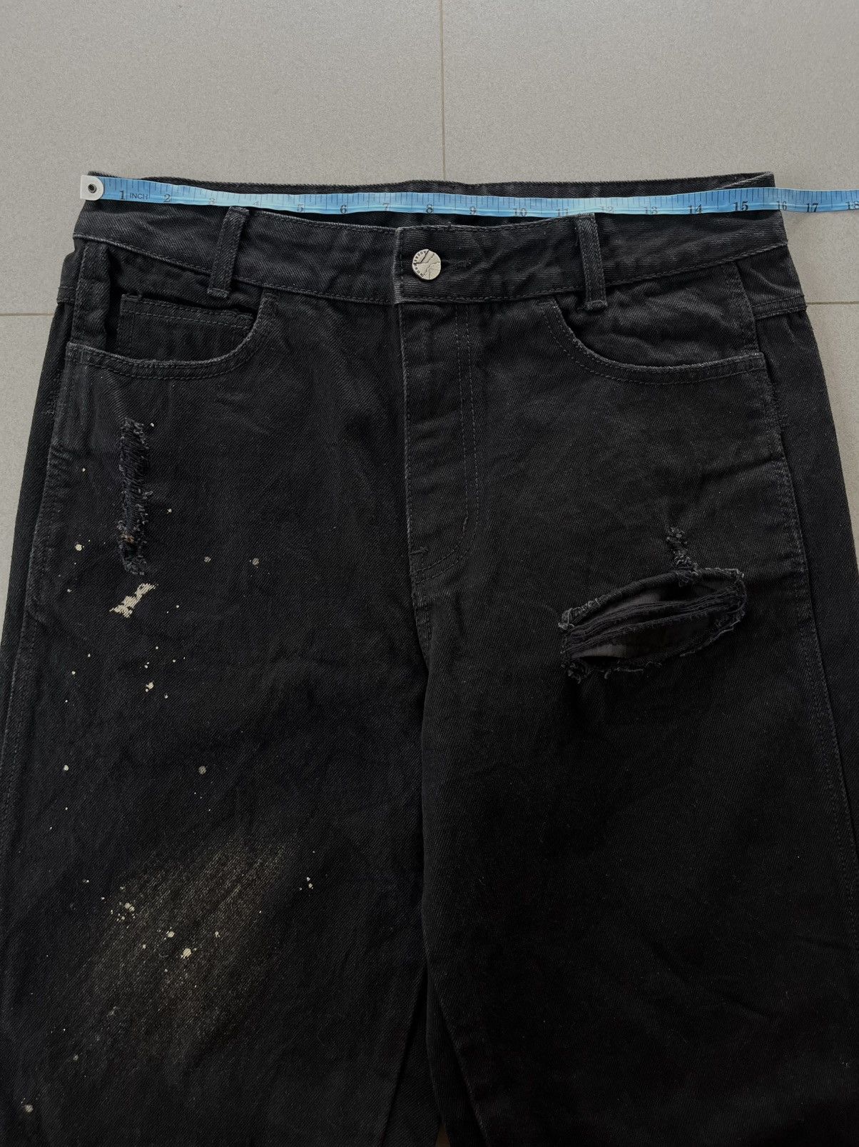 Ader Error SS2022 Ader Error Distressed Faded Paint Spots Denim Pants Size US 32 / EU 48 - 14 Thumbnail