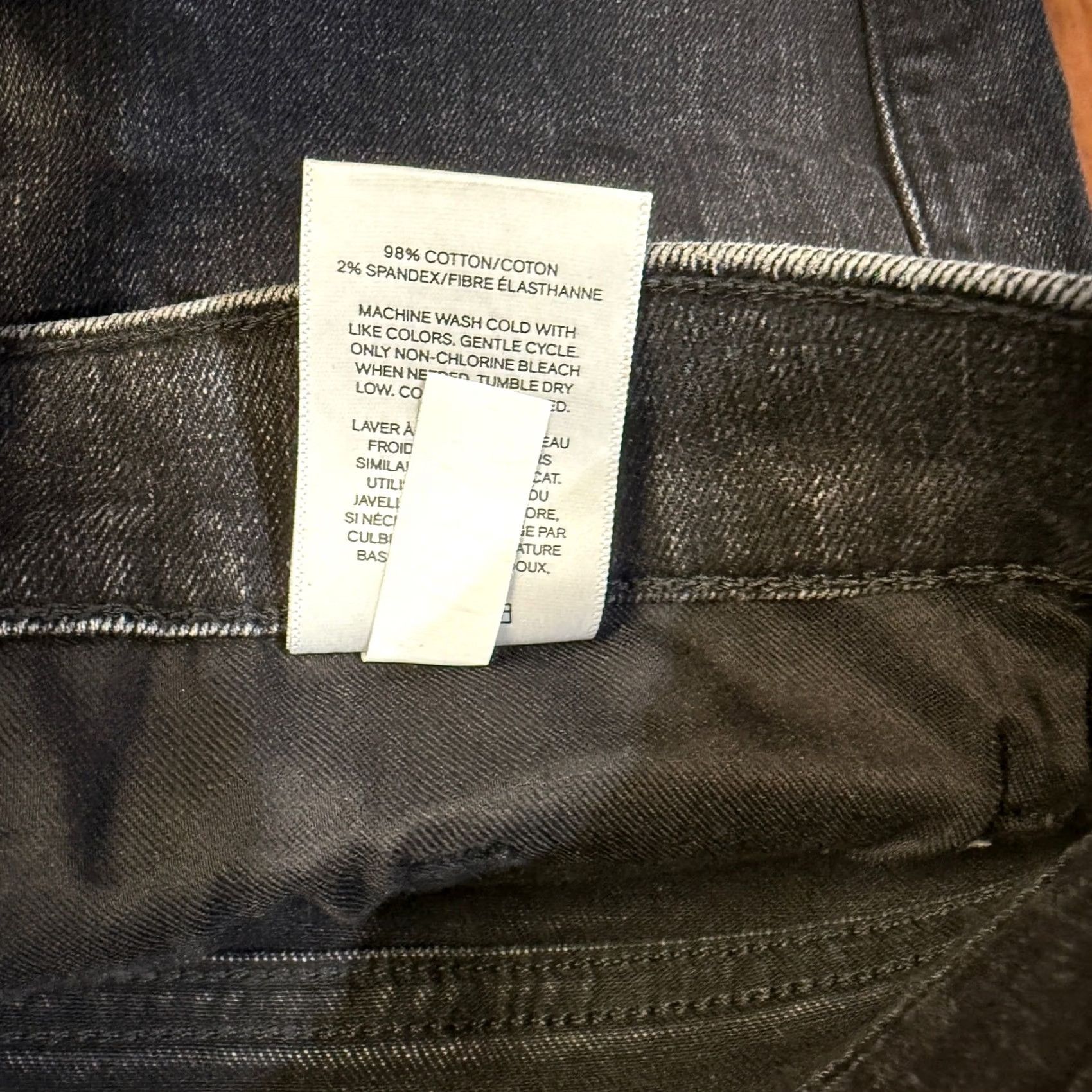 Express VINTAGE Express Jeans 8R Slim Ankle Straight Super High Rise Dark Denim 5-Pocket Womens 90s Rise >10.5in"} Size 30" / US 8 / IT 44 - 5 Thumbnail