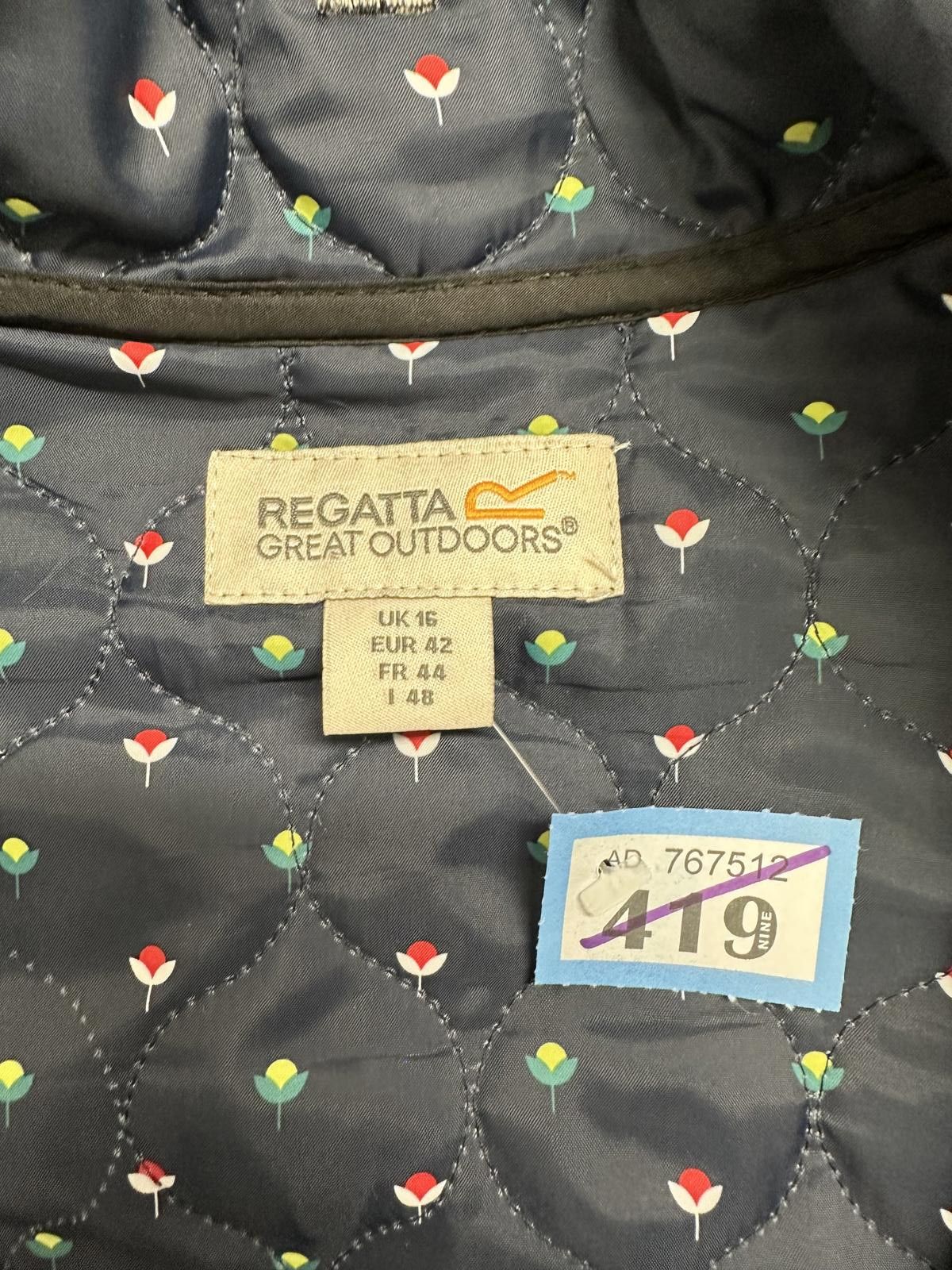 Other Regatta Great Outdoors Quilted Black Jacket UK 16 Size XL / US 12-14 / IT 48-50 - 2 Thumbnail