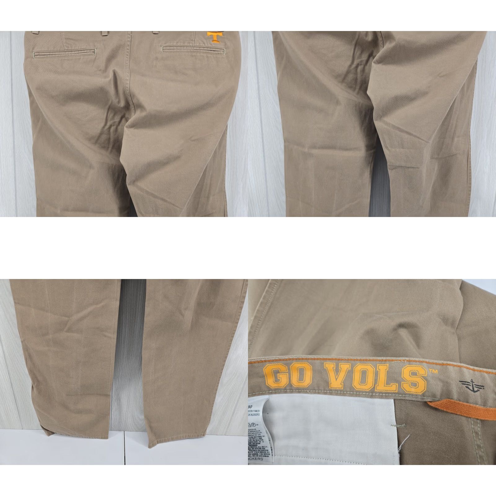 Dockers VINTAGE DOCKERS Khaki Pants 38x30 Embroidered Logo Chinos University Tennessee Go TN Vols Mens Size US 38 / EU 54 - 8 Thumbnail