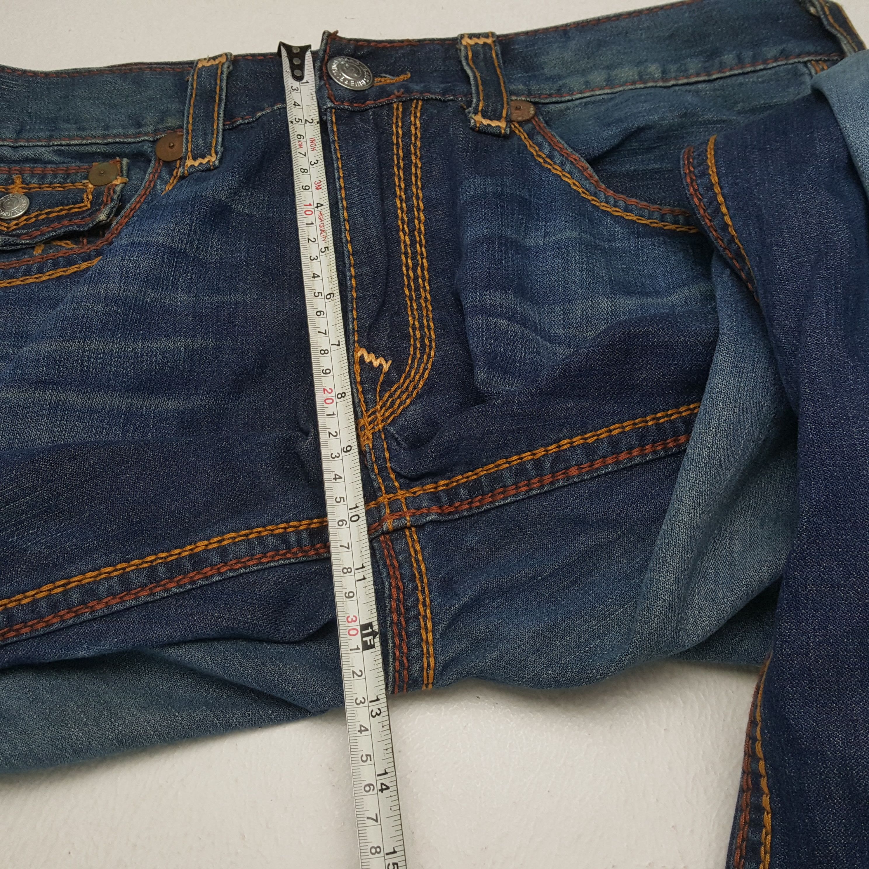 True Religion × Vintage Vintage TRUE RELIGION American Fashion Brand Denim Jeans Size US 37 - 8 Thumbnail