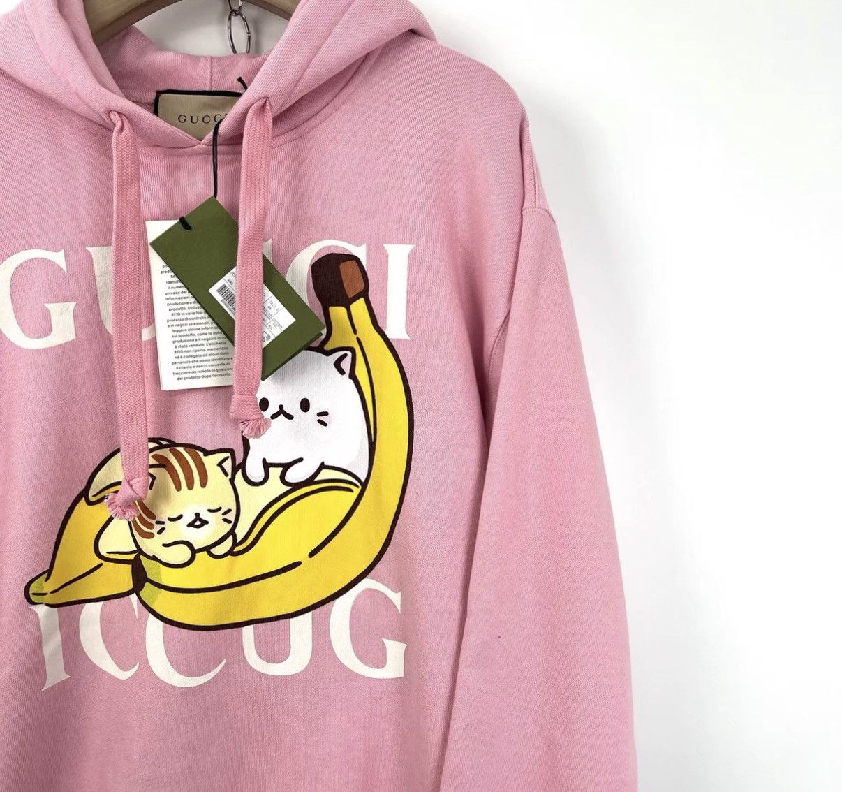Gucci Gucci/x Bananya Pink Banana Cat Sweatshirt K12 Size S / US 4 / IT 40 - 5 Thumbnail