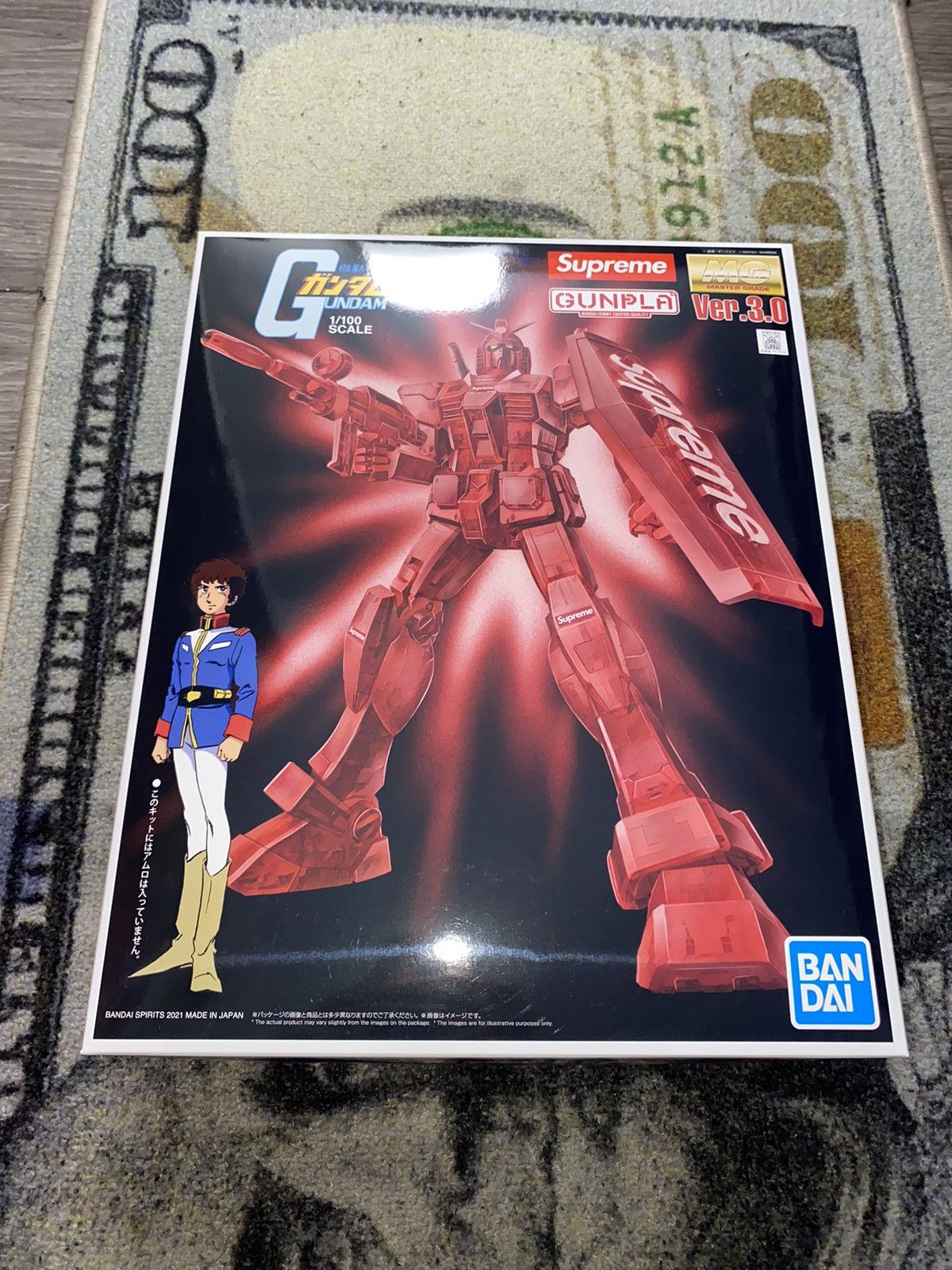 Supreme Supreme MG 1/100 RX-78-2 GUNDAM Ver. 3.0 Action Digure | Grailed