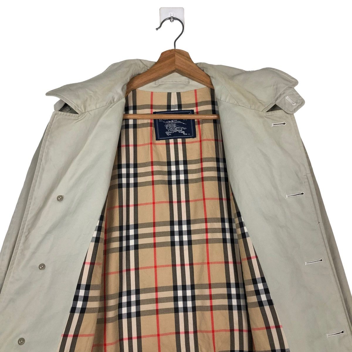 Burberry 🔥Vintage Trench Coats Burberrys Nova Check Lining Size US M / EU 48-50 / 2 - 4 Thumbnail
