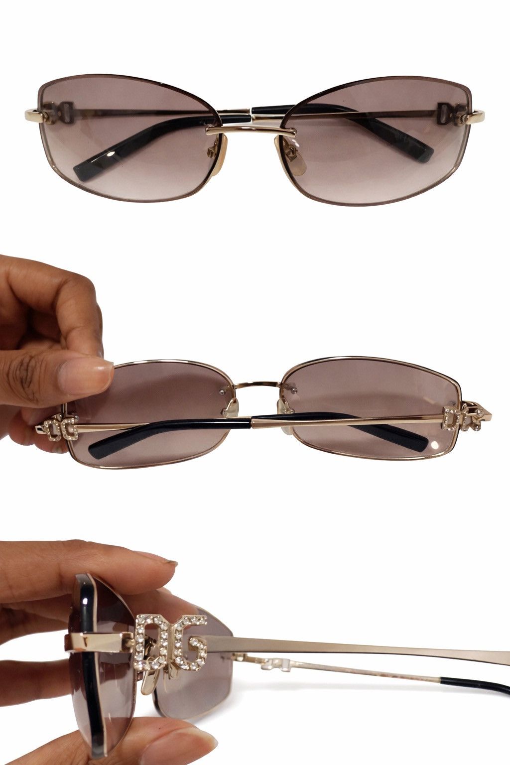 Dolce & Gabbana D&G vintage rimless sunglasses Size ONE SIZE - 1 Preview