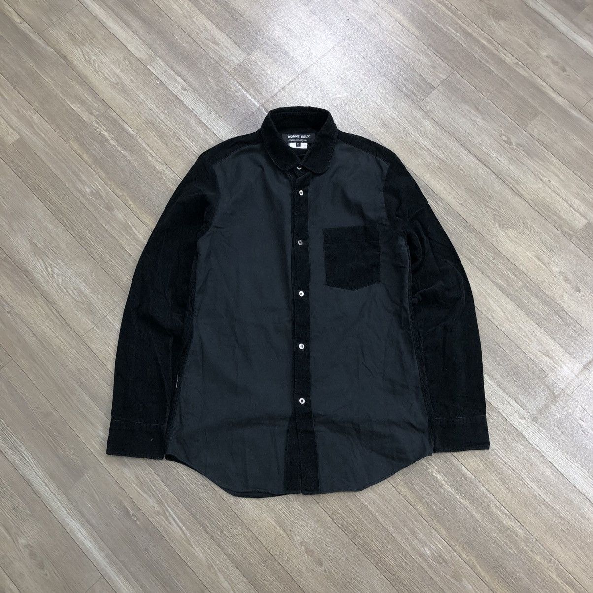 Comme des Garcons Homme Deux Comme des Garcons Homme Deux CDG Mix Corduroy Shirt Designer Size US S / EU 44-46 / 1 - 2 Thumbnail