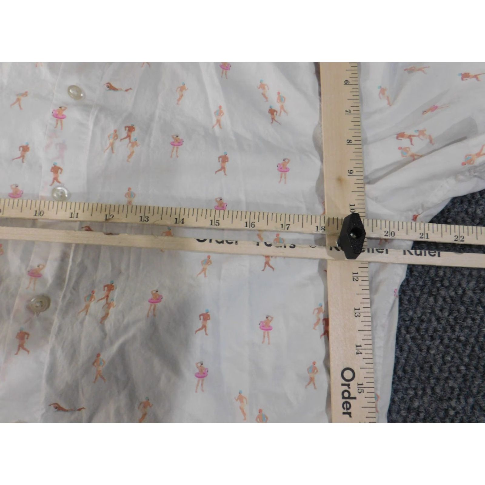 Bonobos Bonobos Shirt medium Mens white Floral beach all over print people slim fit Size US M / EU 48-50 / 2 - 7 Thumbnail