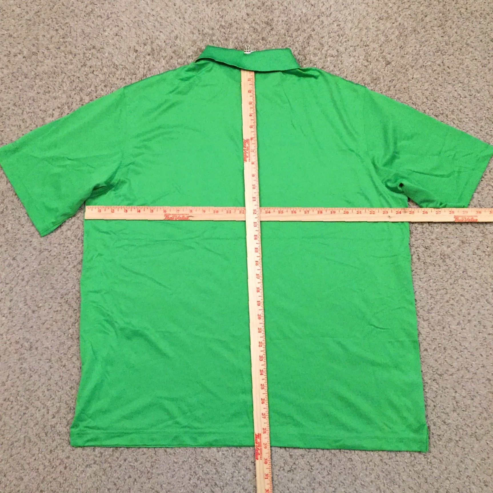 Vintage Walter Hagen Polo Shirt Mens XL Solid Green Short Sleeve Cotton Blend Polo Shirt Green XL Mens Size US XL / EU 56 / 4 - 6 Thumbnail
