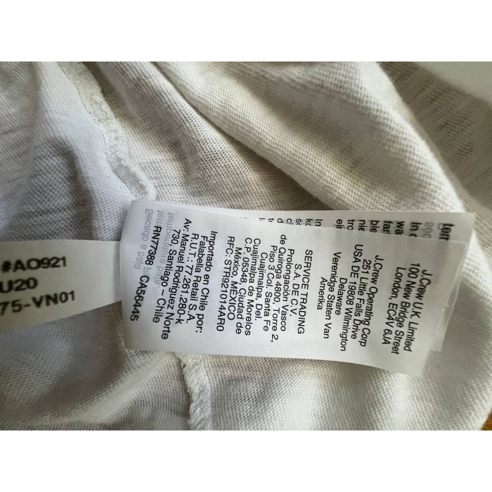 J.Crew J. Crew White Eylet Yoke T-Shirt Sleeve White Size S A000869 Size S / US 4 / IT 40 - 8 Thumbnail