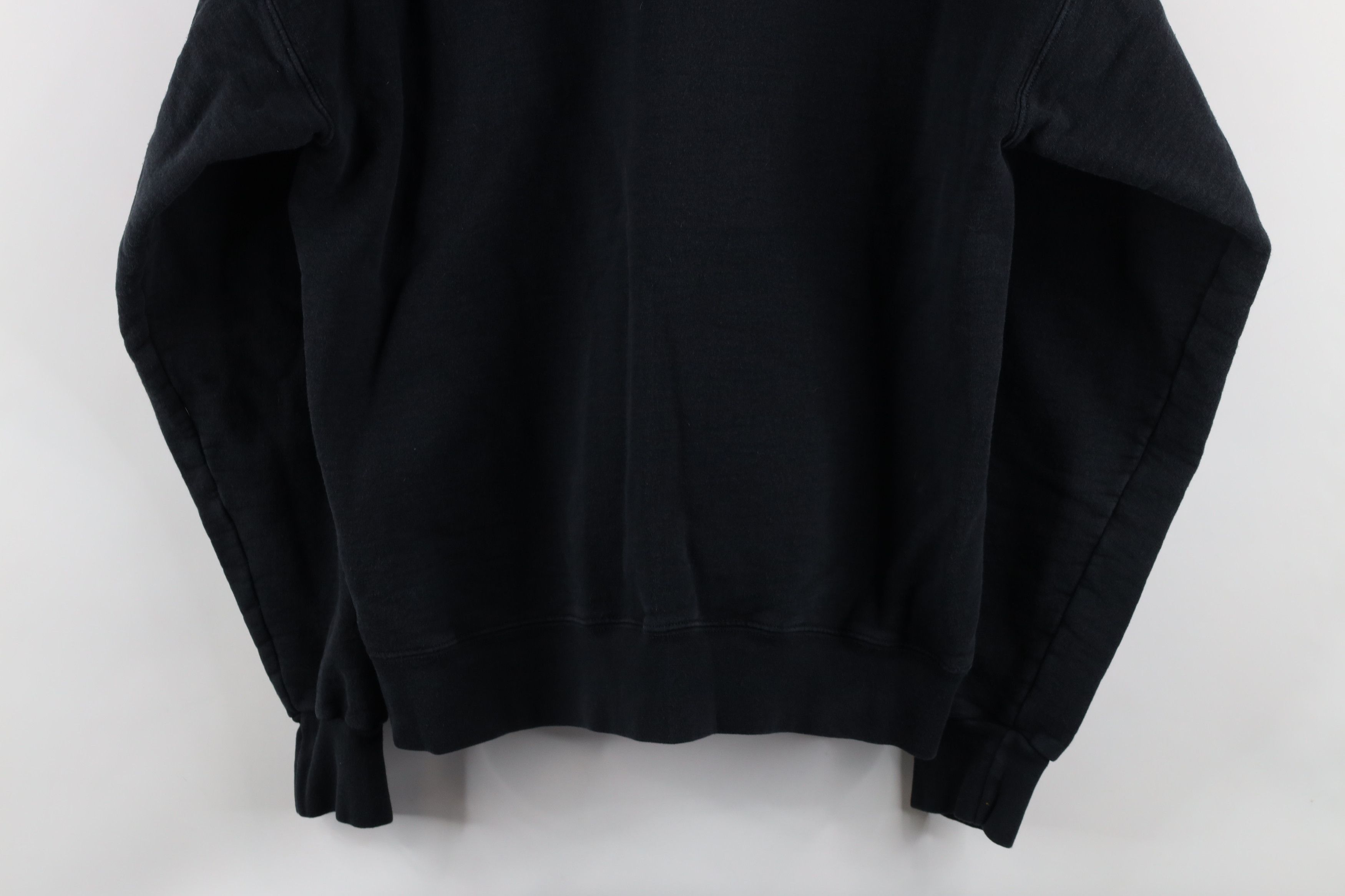 Vintage Vintage 90s Streetwear Heavyweight Hoodie Sweatshirt Black Size US M / EU 48-50 / 2 - 8 Thumbnail