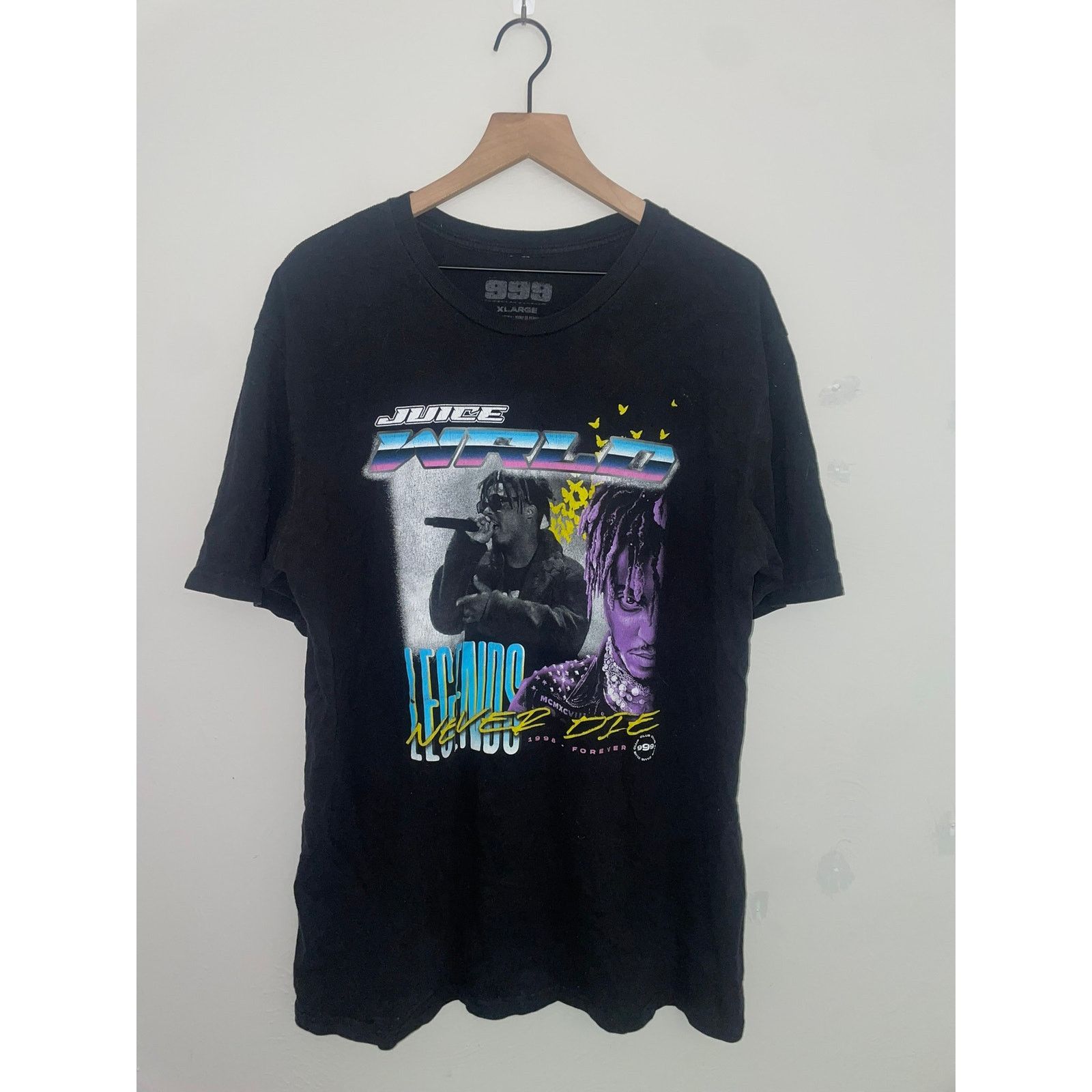 999 Club Juice Wrld Shirt Legends Never Die Music Rap Rapper Tee XL Size US XL / EU 56 / 4 - 1 Thumbnail