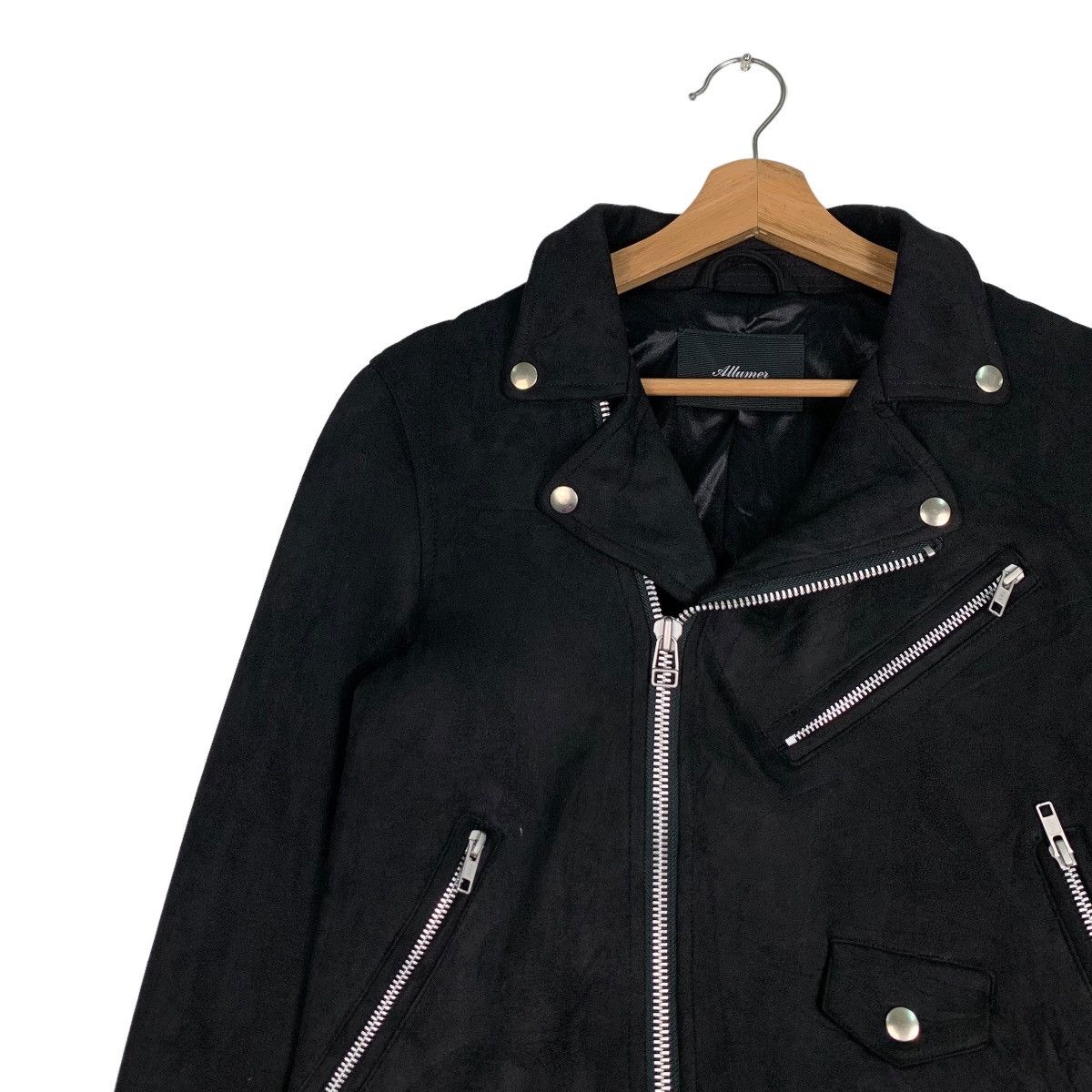 Japanese Brand ALLUMER Double Collar Jacket #0380-C17 Size US XS / EU 42 / 0 - 6 Thumbnail