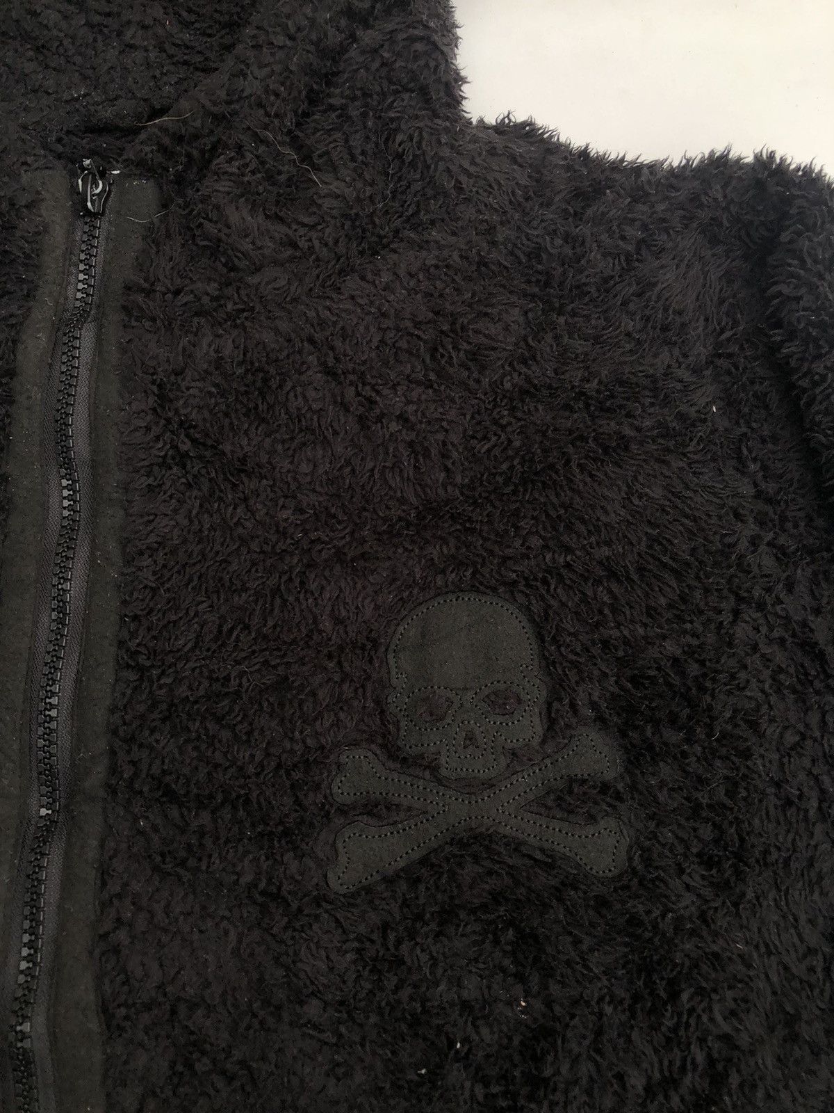 FAUX FURHOODIE DARK SKULL GOTHIC PUNK