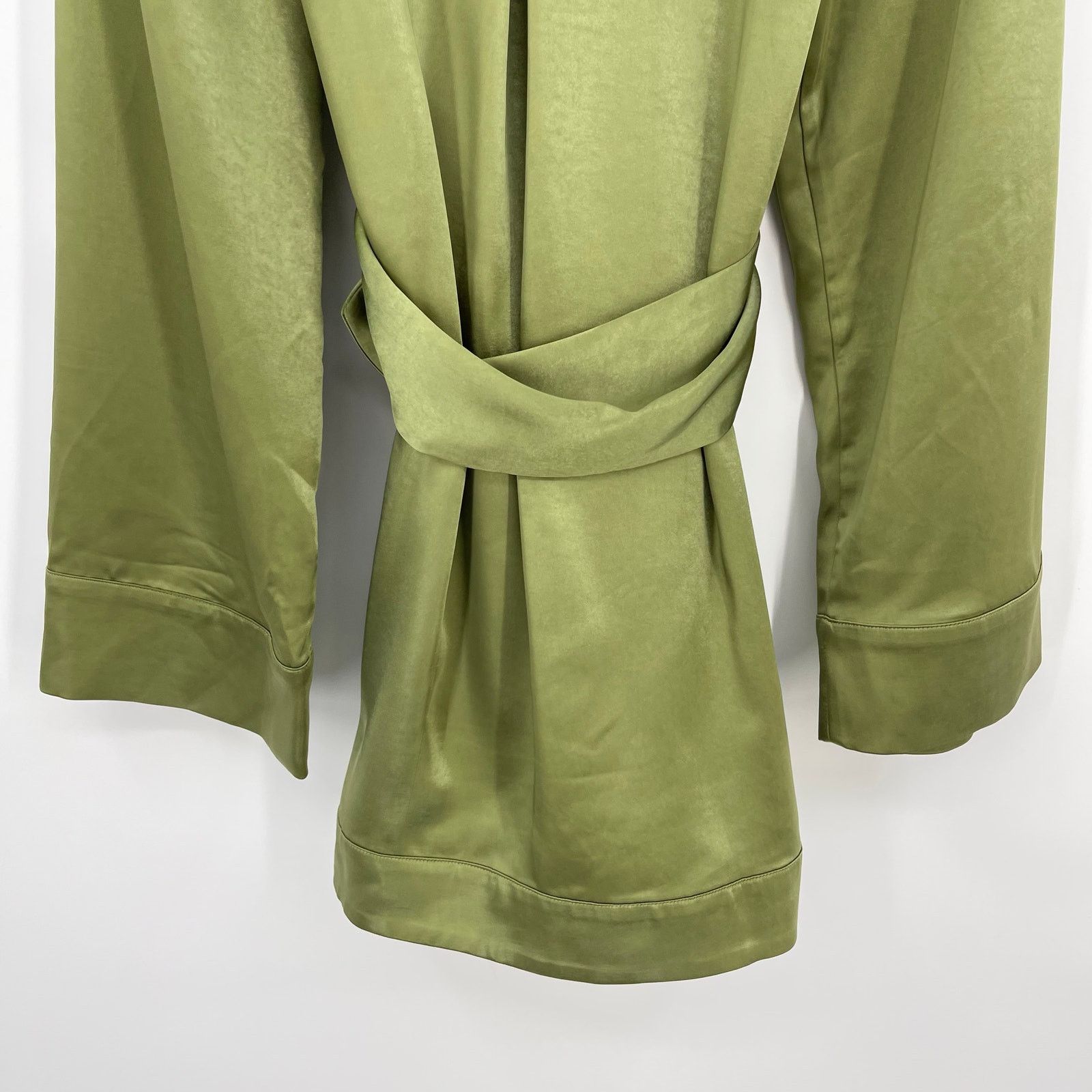 Camila Coelho NWT Priscilla Mini Dress in Sage Satin XL