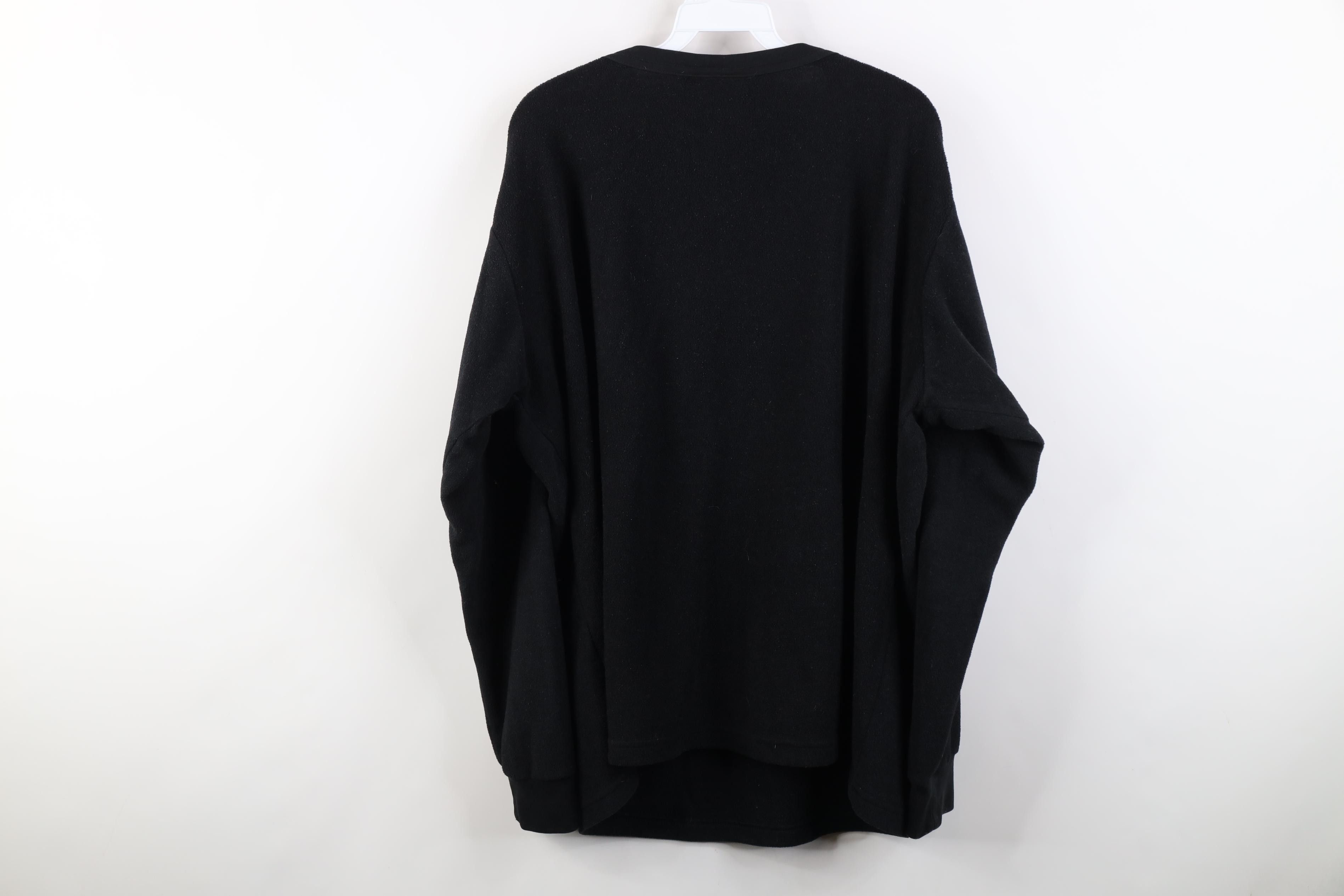 Vintage Vintage 90s Streetwear Fleece Crewneck Sweater Black USA Size US XL / EU 56 / 4 - 8 Thumbnail