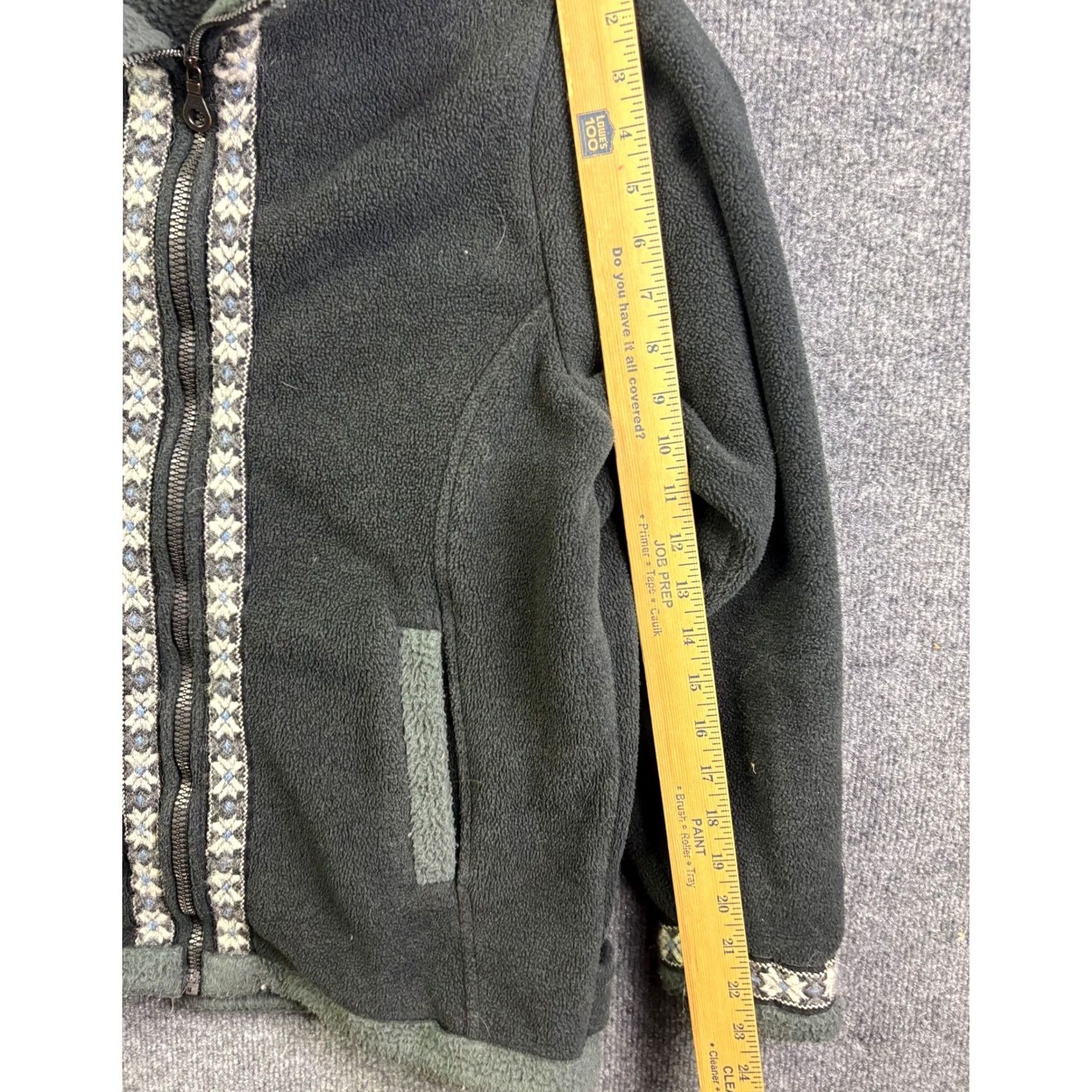 Vintage VINTAGE Alf Fleece Glacier Jacket Womens S Green Gray Geometric Trim Zip Up USA Shirt Ladies Girls Size S / US 4 / IT 40 - 5 Thumbnail