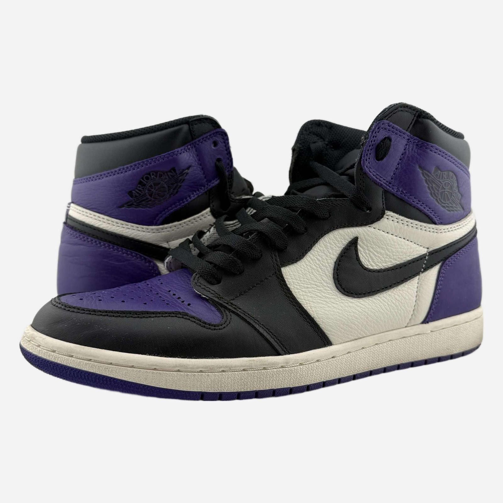 Nike Air Jordan 1 Retro Court Purple 11 Used with Box 555088-501 Size US 11 / EU 44 - 1 Thumbnail