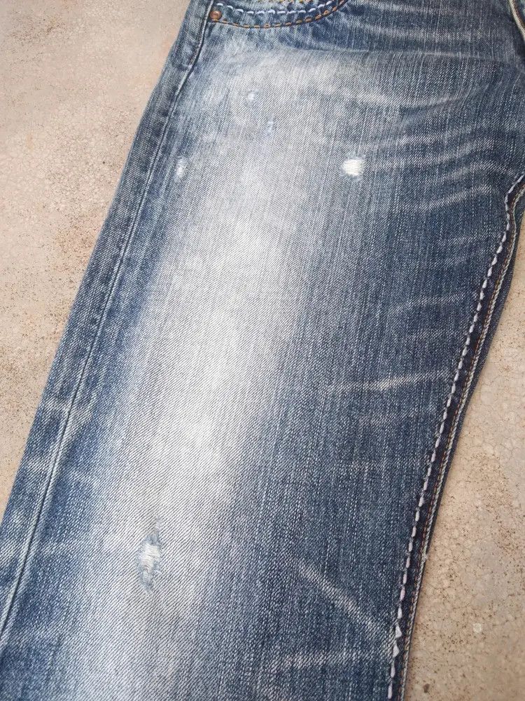 Japanese Brand Vintage RNA Retro Punk Distressed Jeans 32x30 Size US 32 / EU 48 - 7 Thumbnail