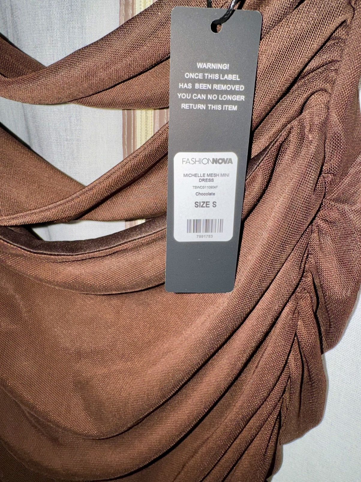 Fashion Nova Fashion Nova Chocolate Brown Cutout High-Low Bodycon Dress Size S / US 4 / IT 40 - 6 Thumbnail