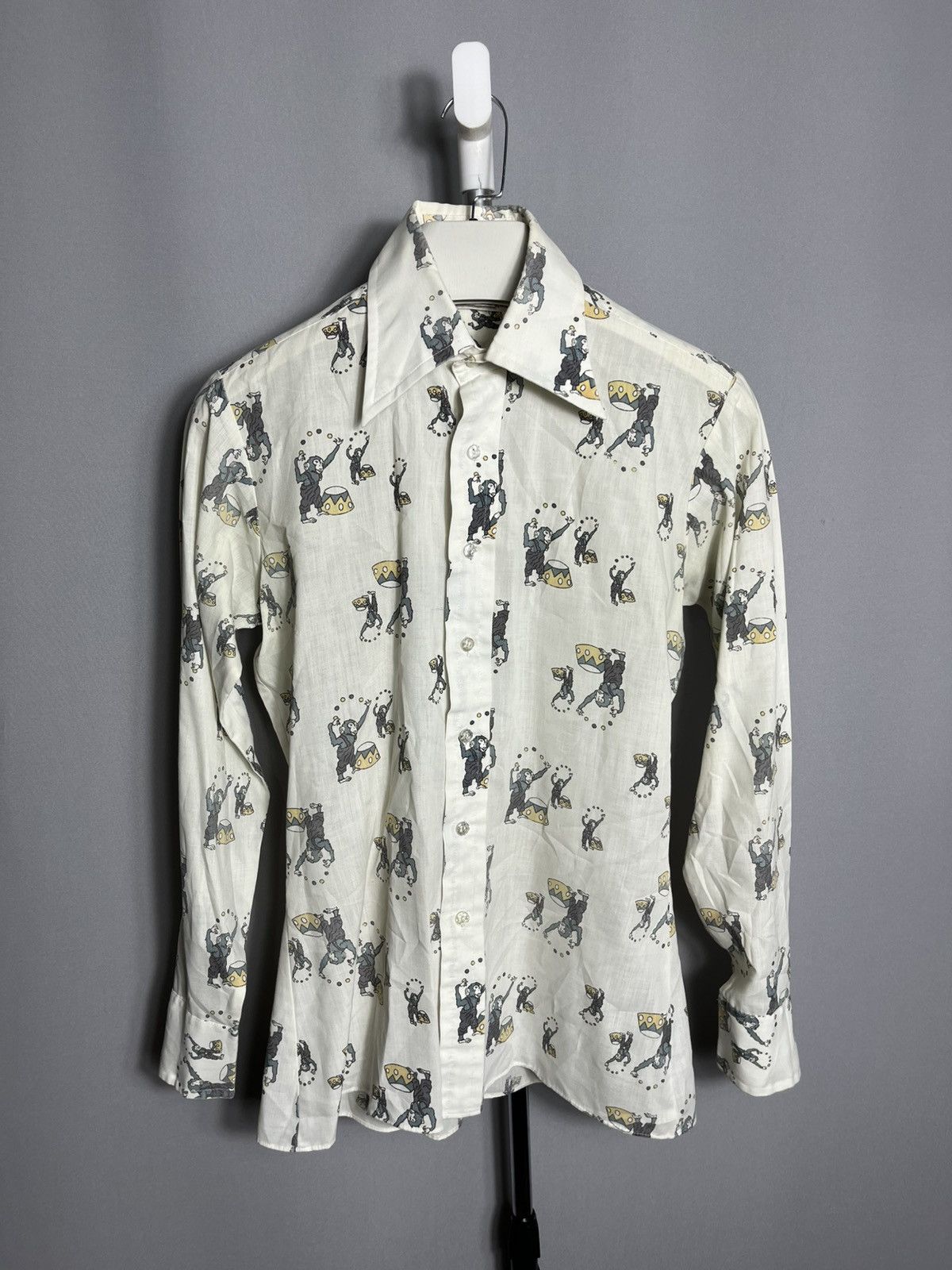 Brutus Brutus shirt button up 1970s woman’s monkey slim monogram Size XL / US 12-14 / IT 48-50 - 1 Thumbnail