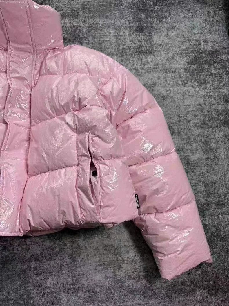 Balenciaga Balenciaga size 34 Pink Glossy Down Jacket Size M / US 6-8 / IT 42-44 - 4 Thumbnail