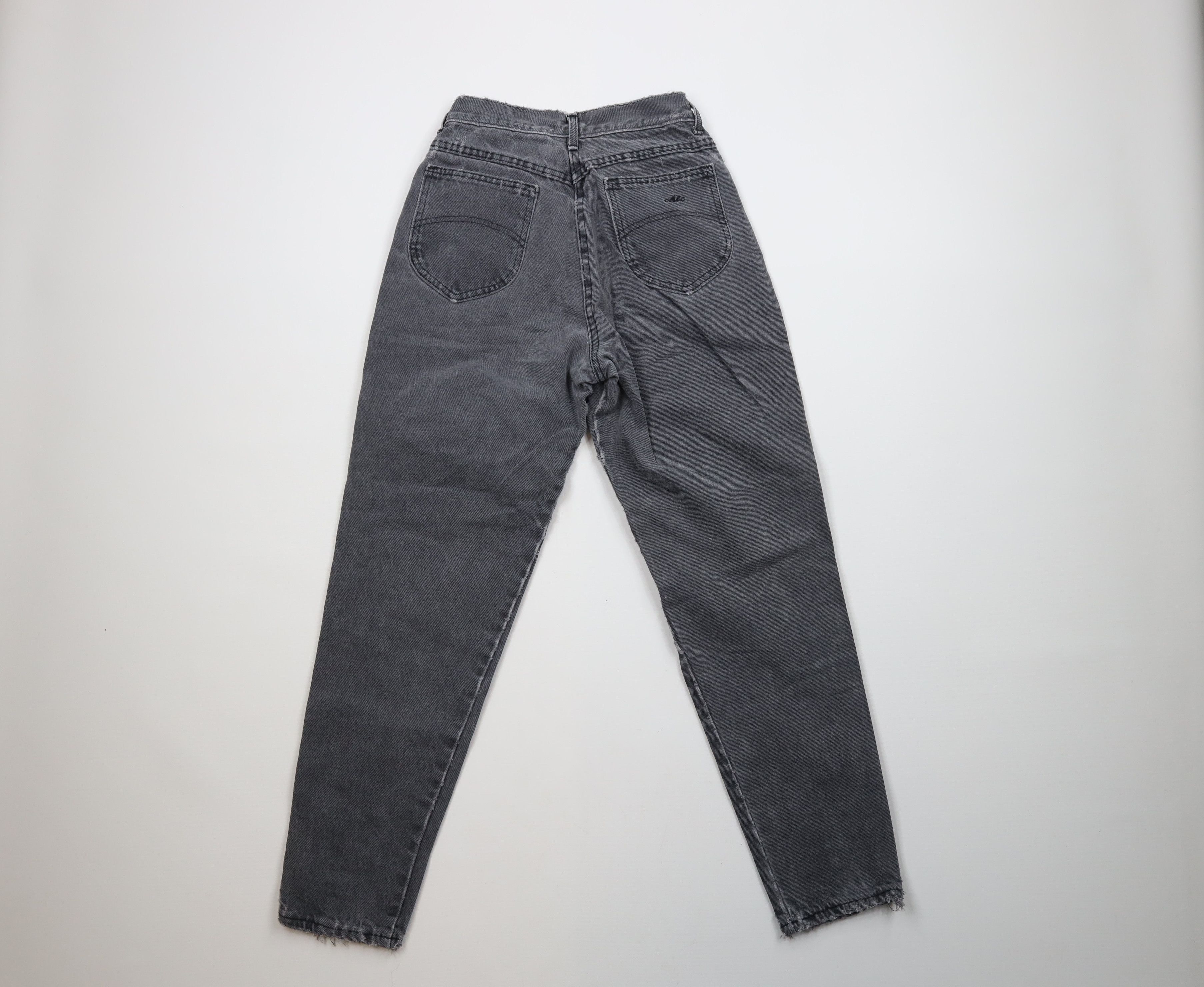 Vintage Vintage 90s Streetwear Tapered Leg Denim Jeans Black USA Size 27" / US 4 / IT 40 - 12 Thumbnail