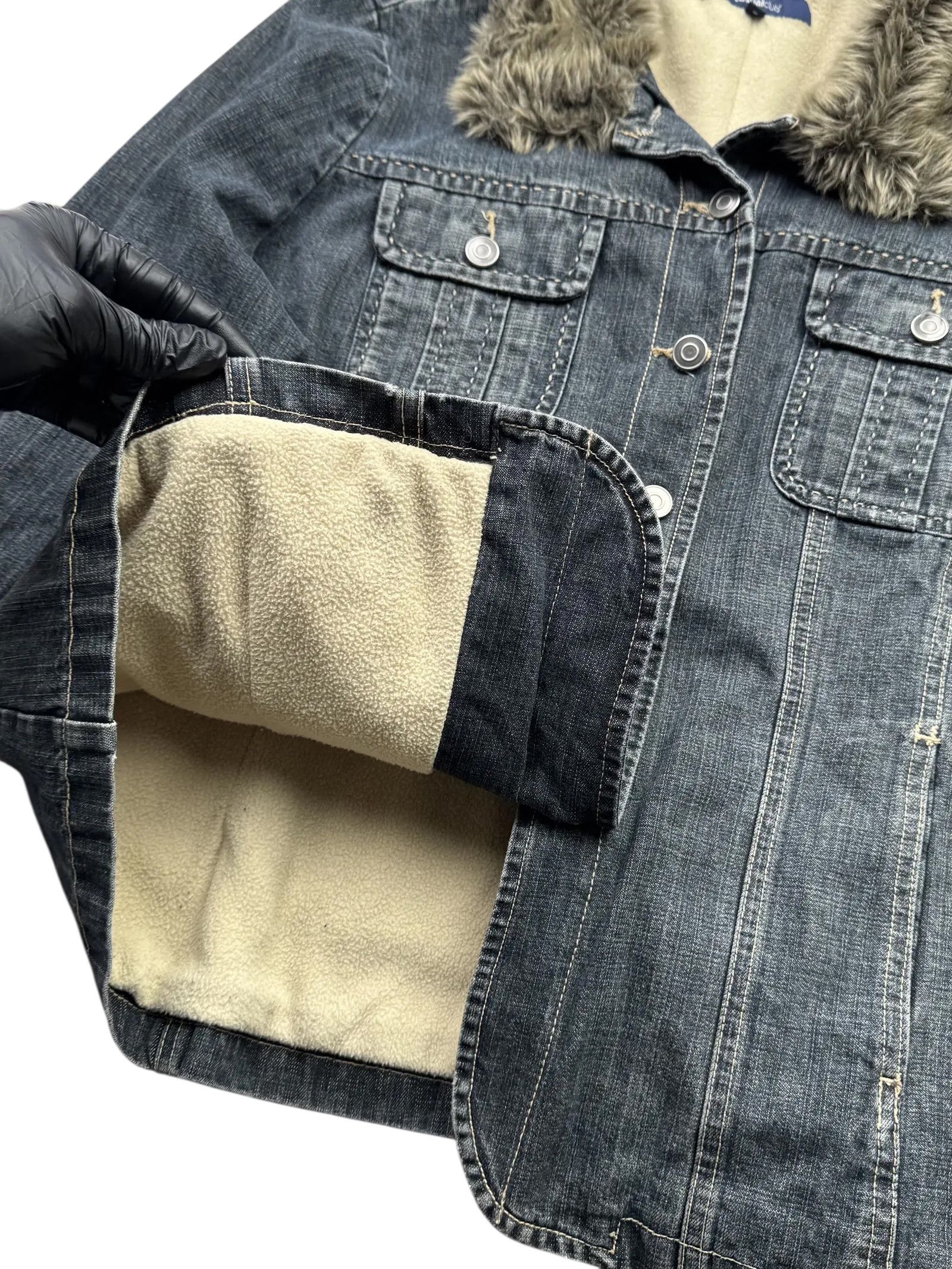 Vintage Y2K Denim Jacket(V9) Size US S / EU 44-46 / 1 - 2 Thumbnail