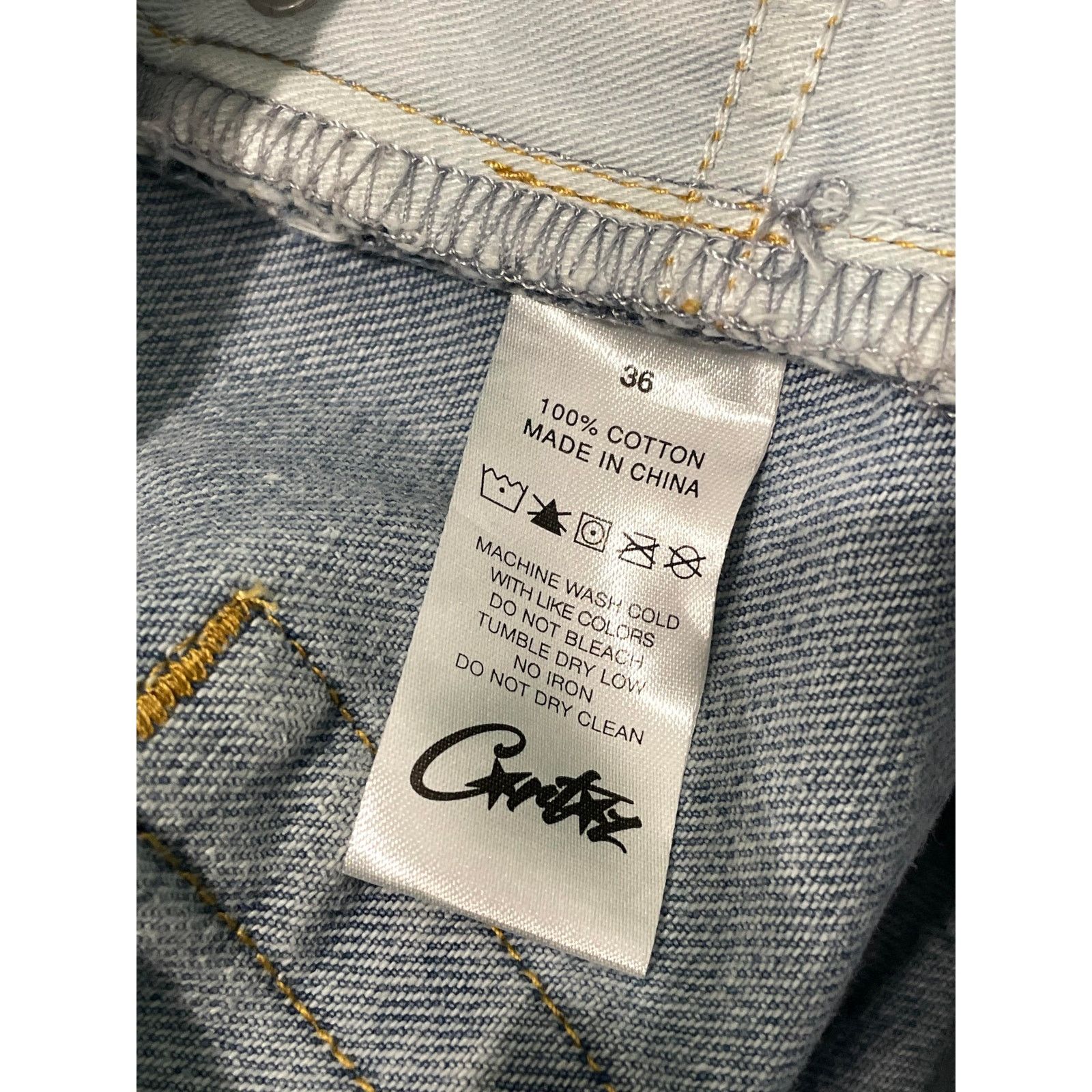 Corteiz Corteiz Island Baggy Light Wash Jeans Size US 36 / EU 52 - 5 Thumbnail