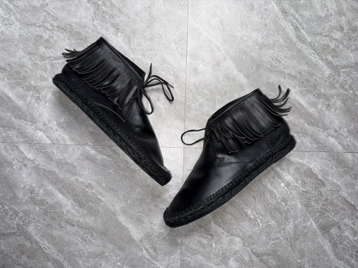 Saint Laurent Paris Saint Laurent Fringe Mid Leather Espadrilles Size US 9 / EU 42 - 1 Thumbnail