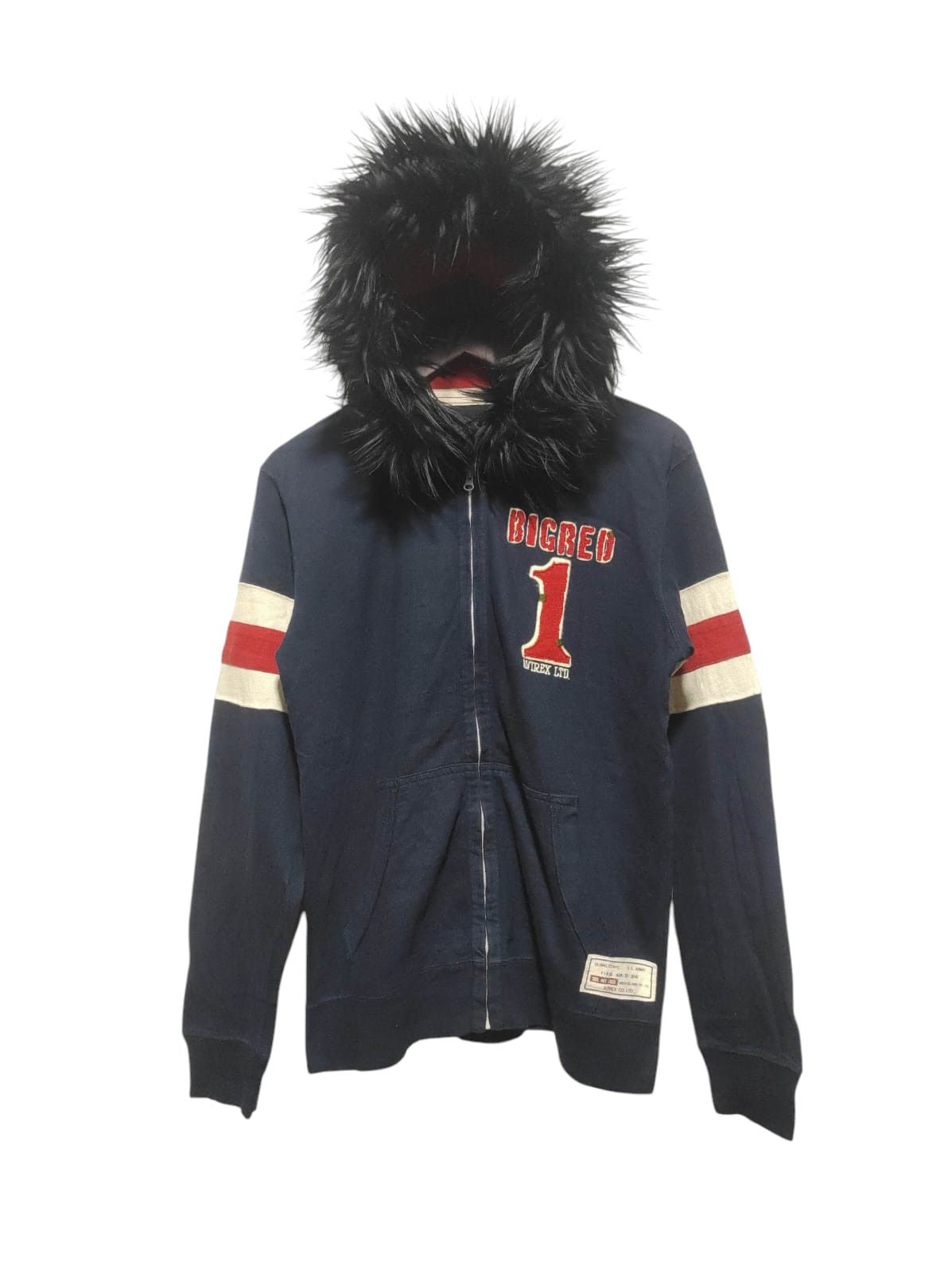 If Six Was Nine Avirex Zip Fur Hoodie IfSixWasNine LGB style Size US M / EU 48-50 / 2 - 1 Thumbnail