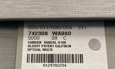 Balenciaga o1la1rc1a1024 Camden 160mm Sandals in Optical White Size US 8 / IT 38 - 8 Thumbnail