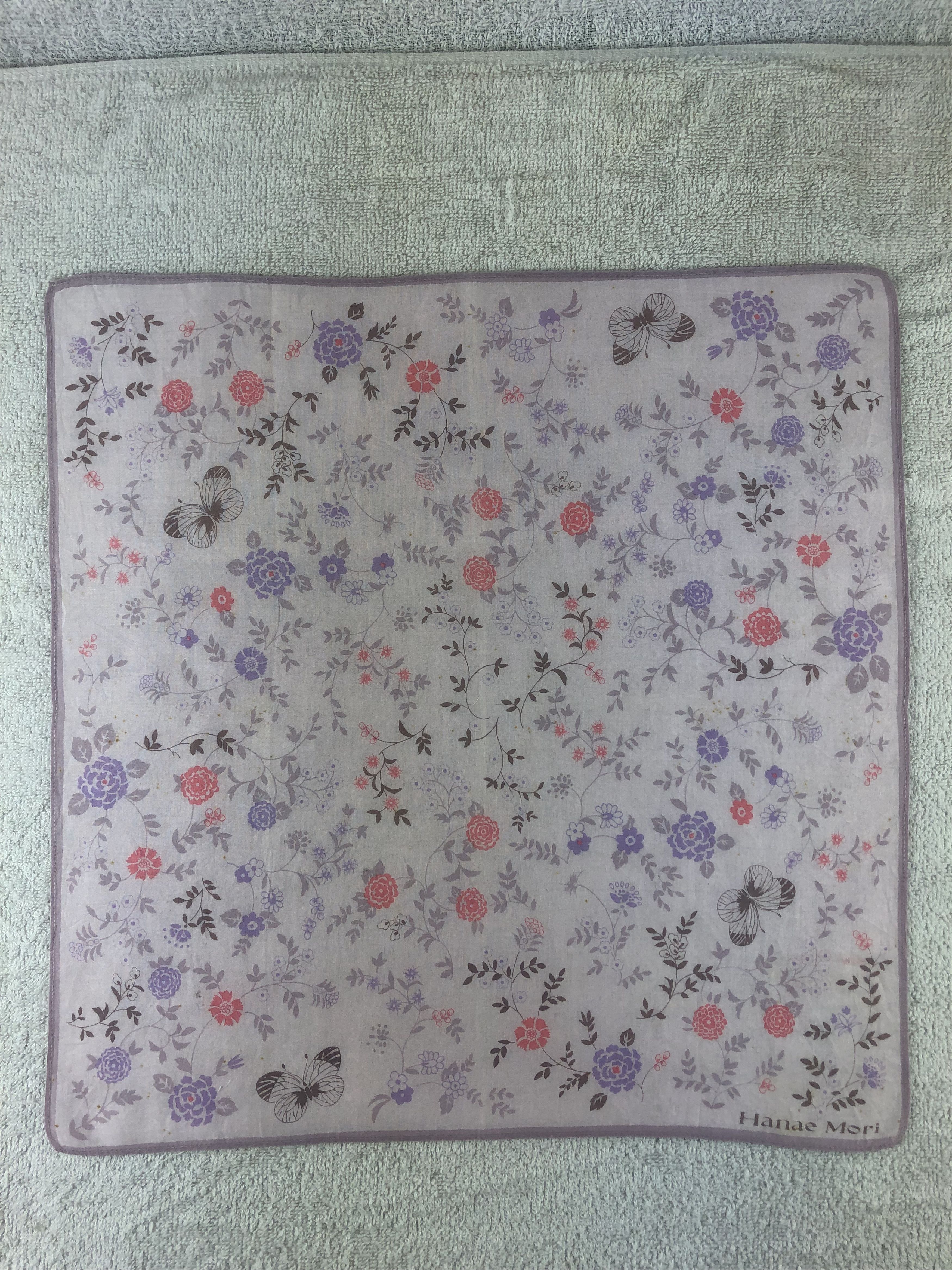 Hanae Mori × Japanese Brand × Vintage Hanae Mori Handkerchief / Bandana / Neckerchief Size ONE SIZE - 3 Thumbnail