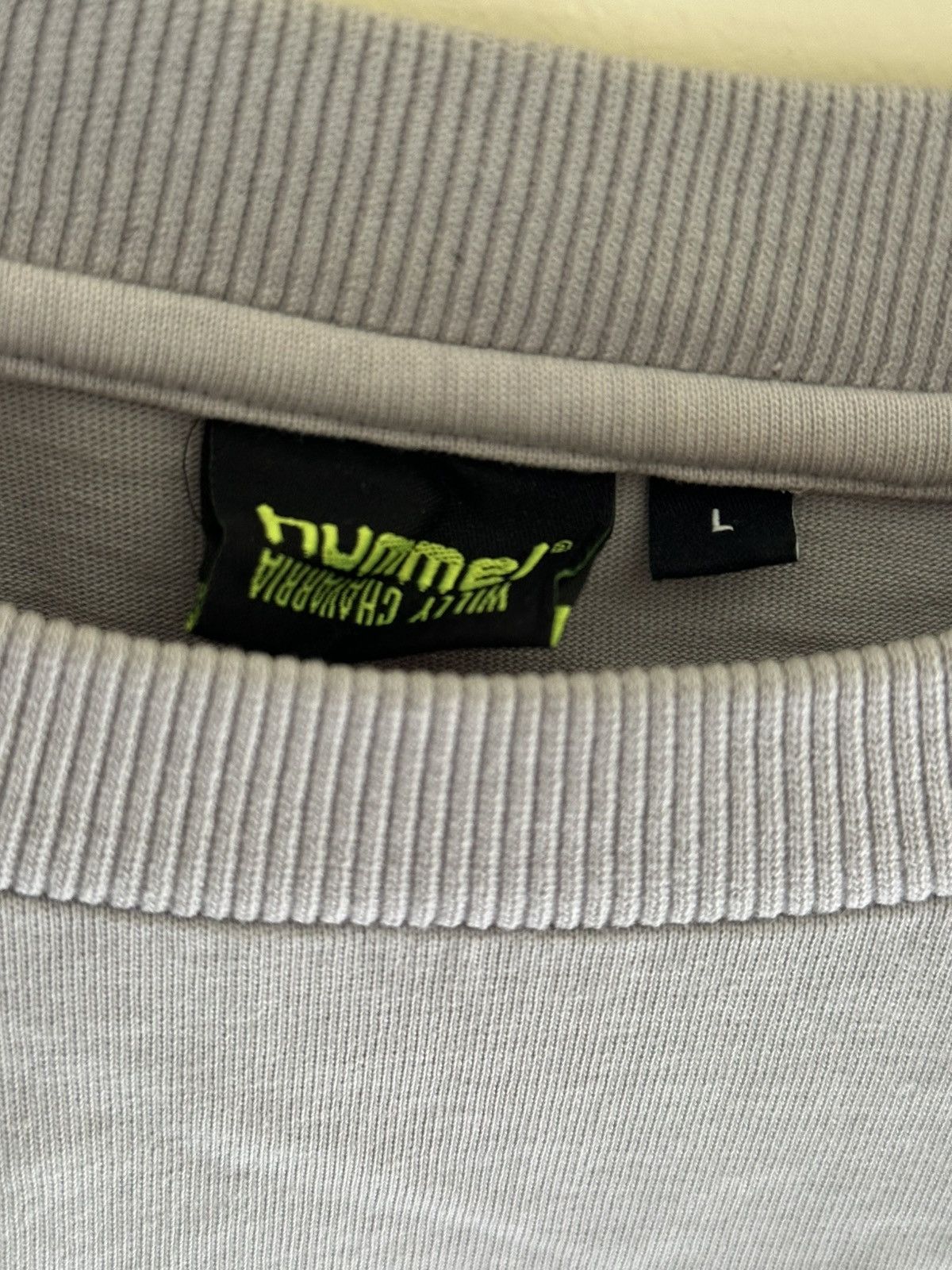 Willy Chavarria Willy Chavarria x Hummel Long Sleeve Tee - Grey/Volt Size US L / EU 52-54 / 3 - 6 Thumbnail