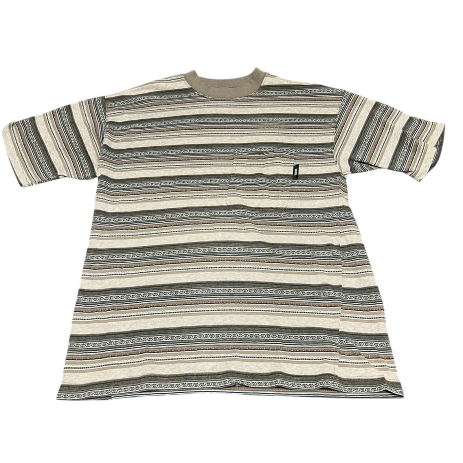 Gotcha Vintage Gotcha Shirt Brown Tan Striped Surf Skate 90s USA Size US M / EU 48-50 / 2 - 1 Thumbnail