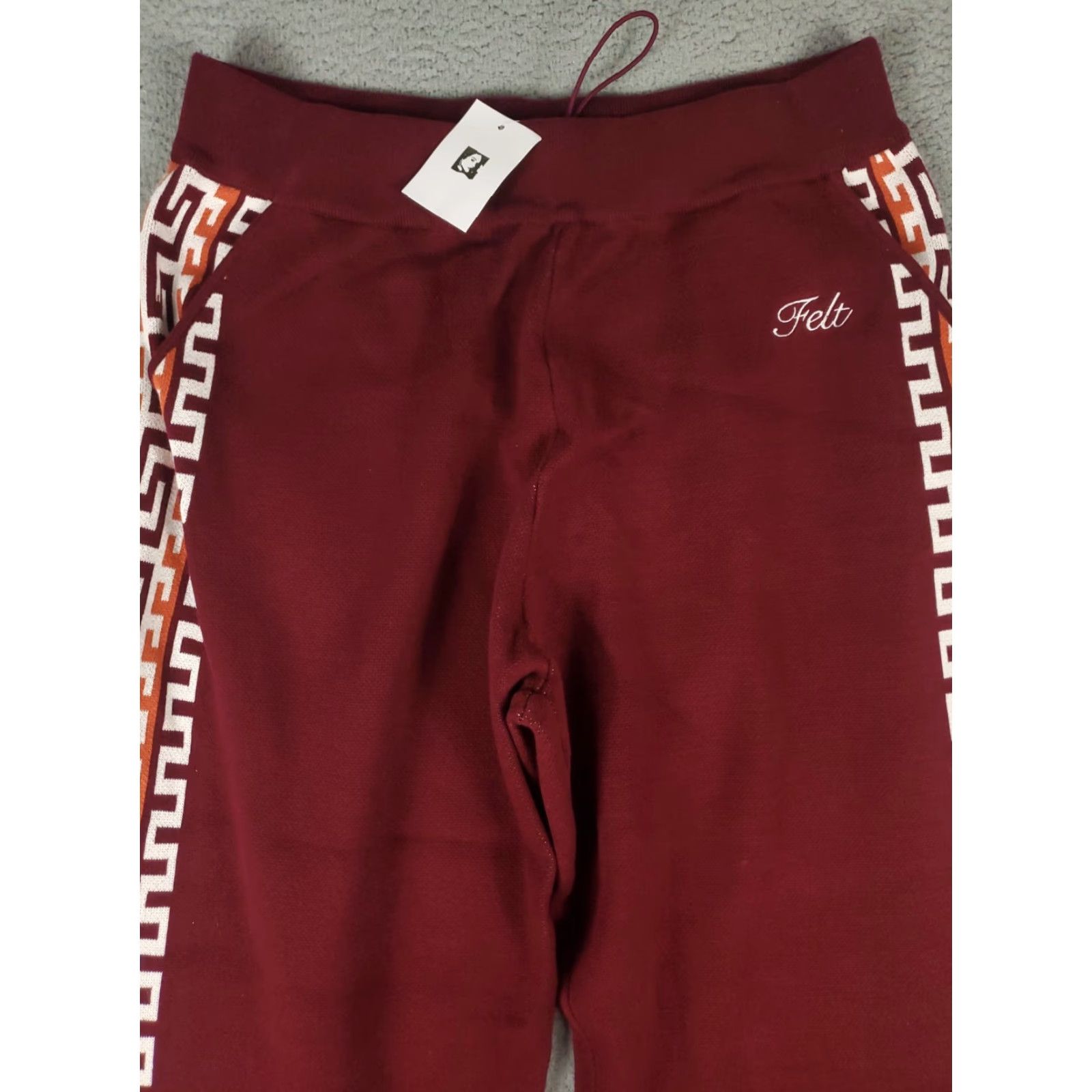 FELT For Every Living Thing Pants Mens XL Red Felt Havana Cotton Sweatpants Jogger Size US 36 / EU 52 - 2 Thumbnail