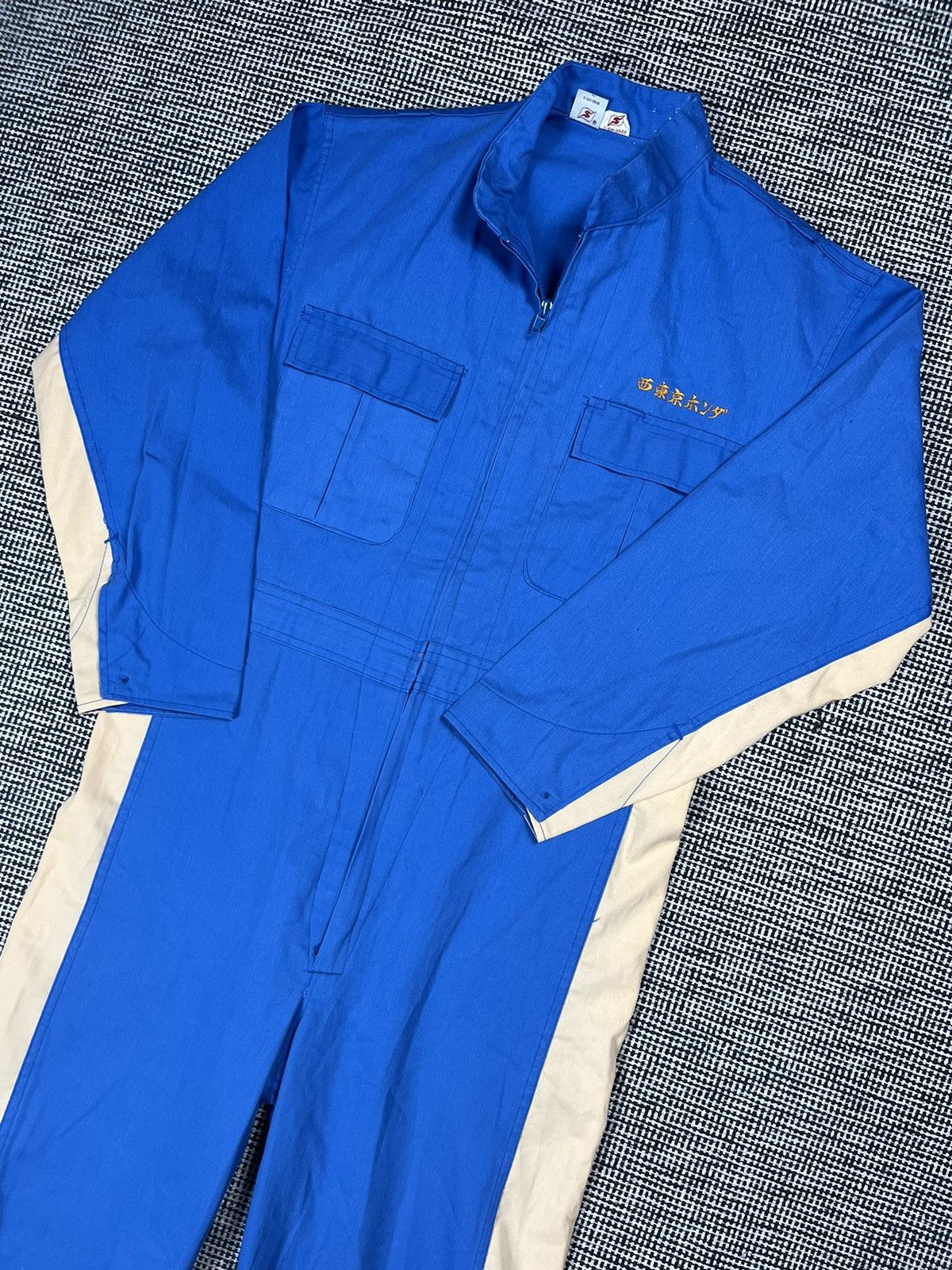 Japanese Brand × Vintage 80s vintage Japanese mechanic overalls jumpsuit worker Size US S / EU 44-46 / 1 - 3 Thumbnail