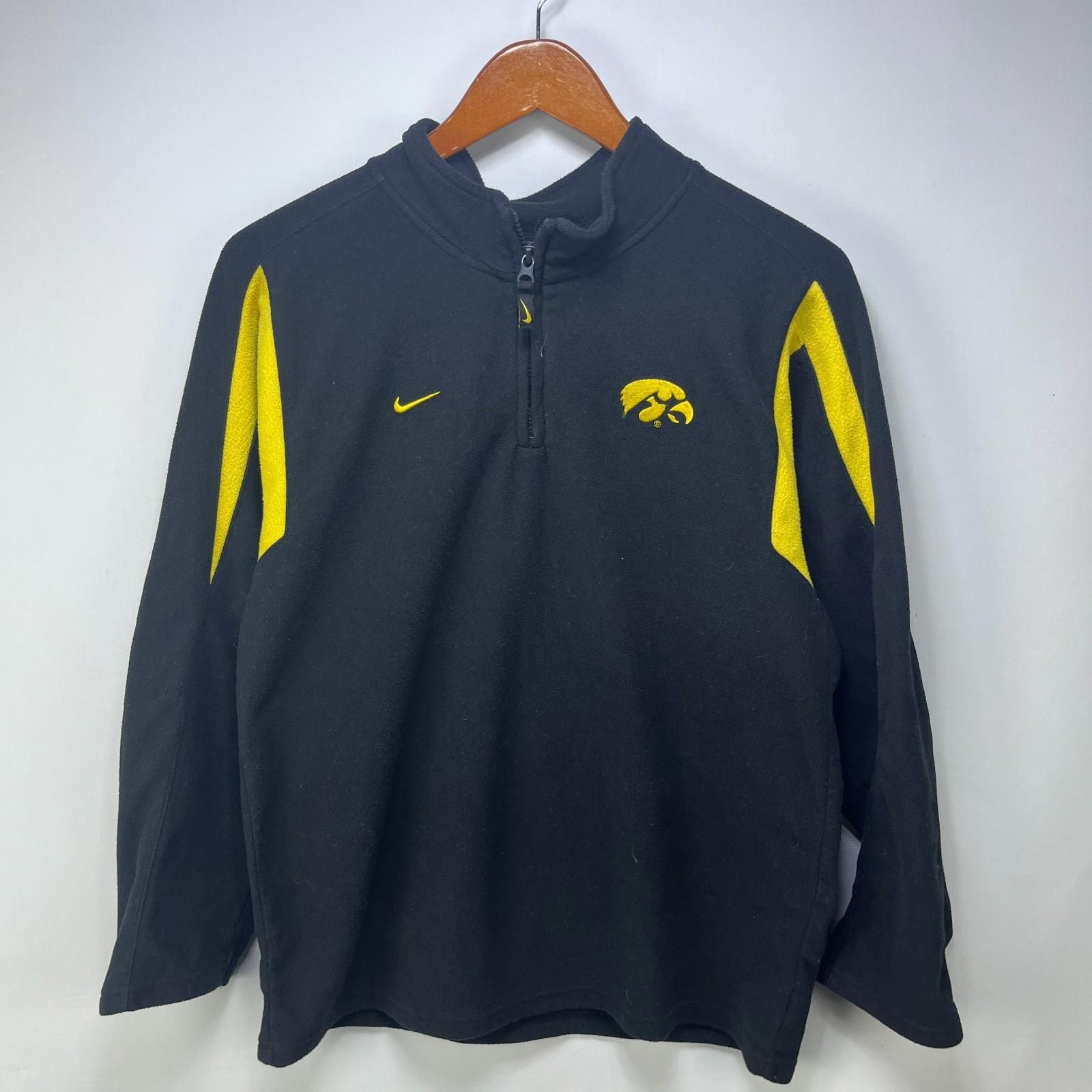 Nike Vintage Nike Iowa Hawkeyes Quarter Zip Sweater Womens Large Size ONE SIZE - 1 Thumbnail
