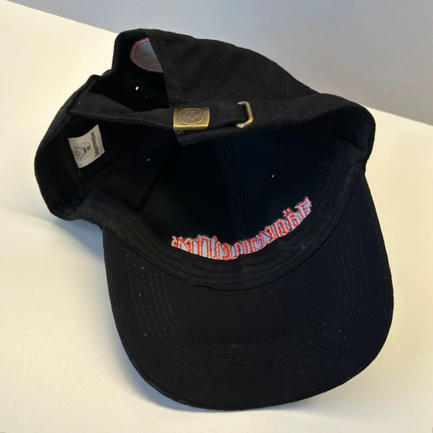 Vintage VINTAGE Jagermeister Strapback Dad Hat Black Deer Cross Patch Embroidered Orange Hat Adjustable Unisex Adults One Size Black 90s Hunting Sports USA Size ONE SIZE - 7 Thumbnail