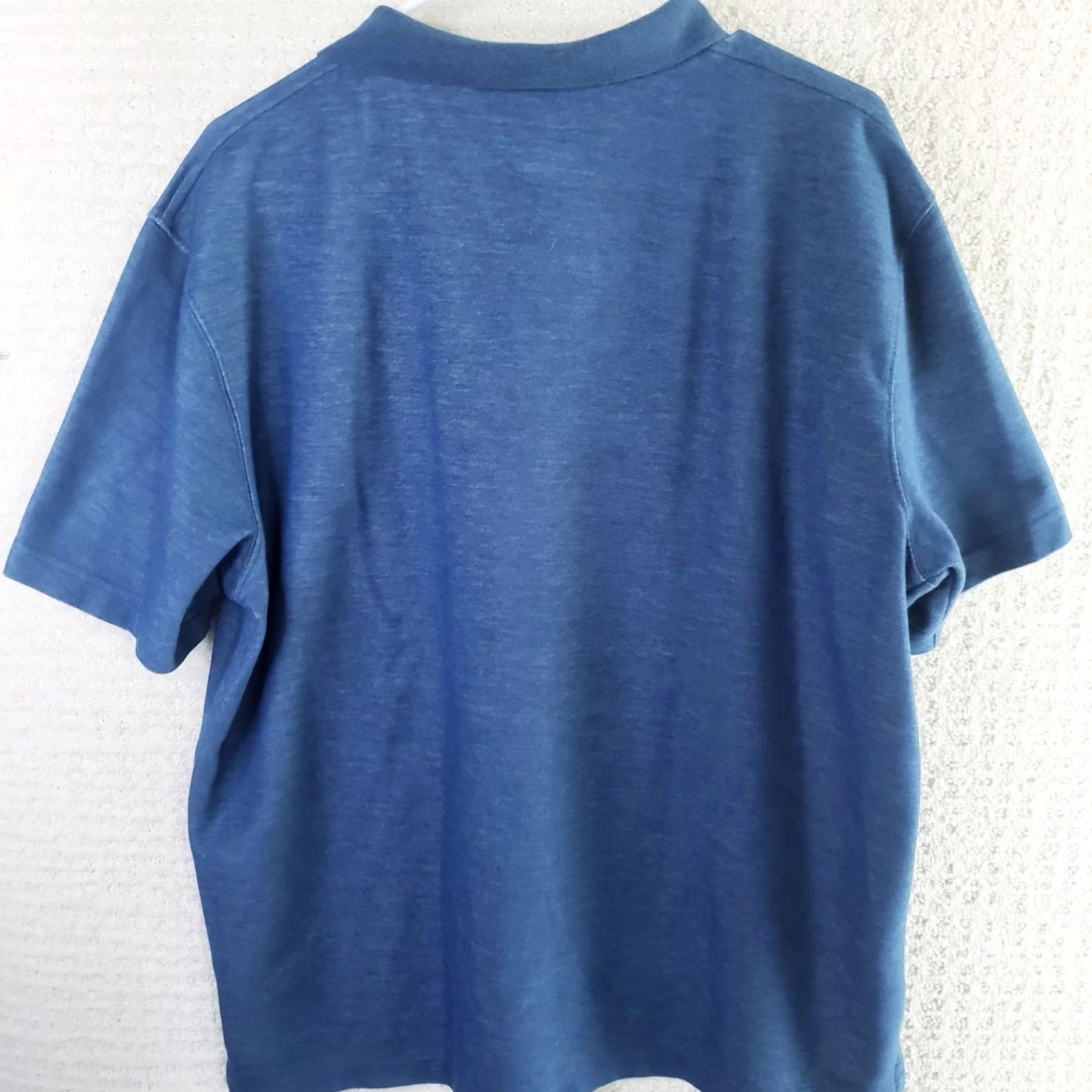 Carhartt Carhartt Mens Polo Shirt Blue L Original Fit Short Sleeve Pocket Button Denim Size US L / EU 52-54 / 3 - 6 Thumbnail