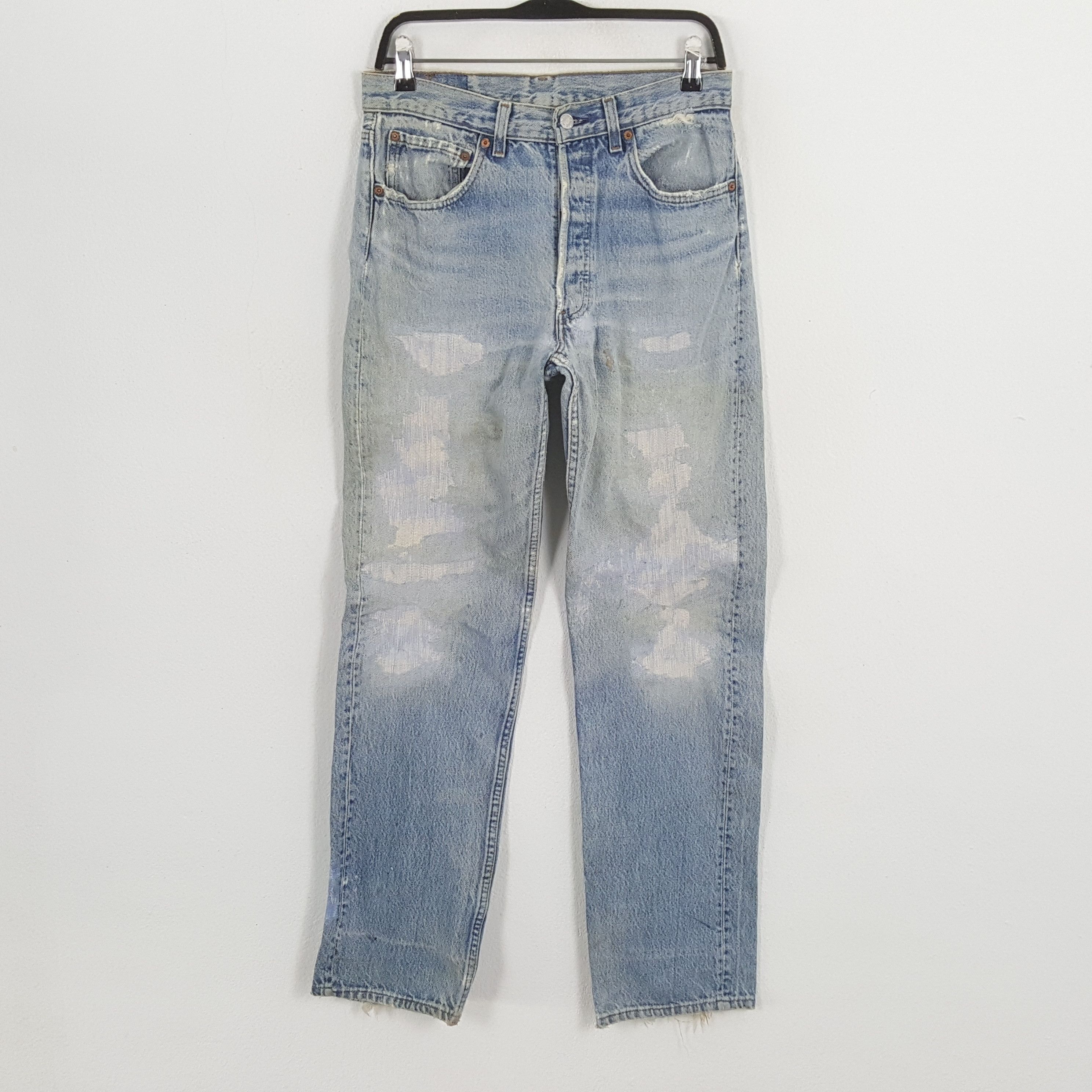 Levi's × Vintage LEVI'S 501 Streetwear Style Distressed Jeans Size US 30 / EU 46 - 1 Thumbnail