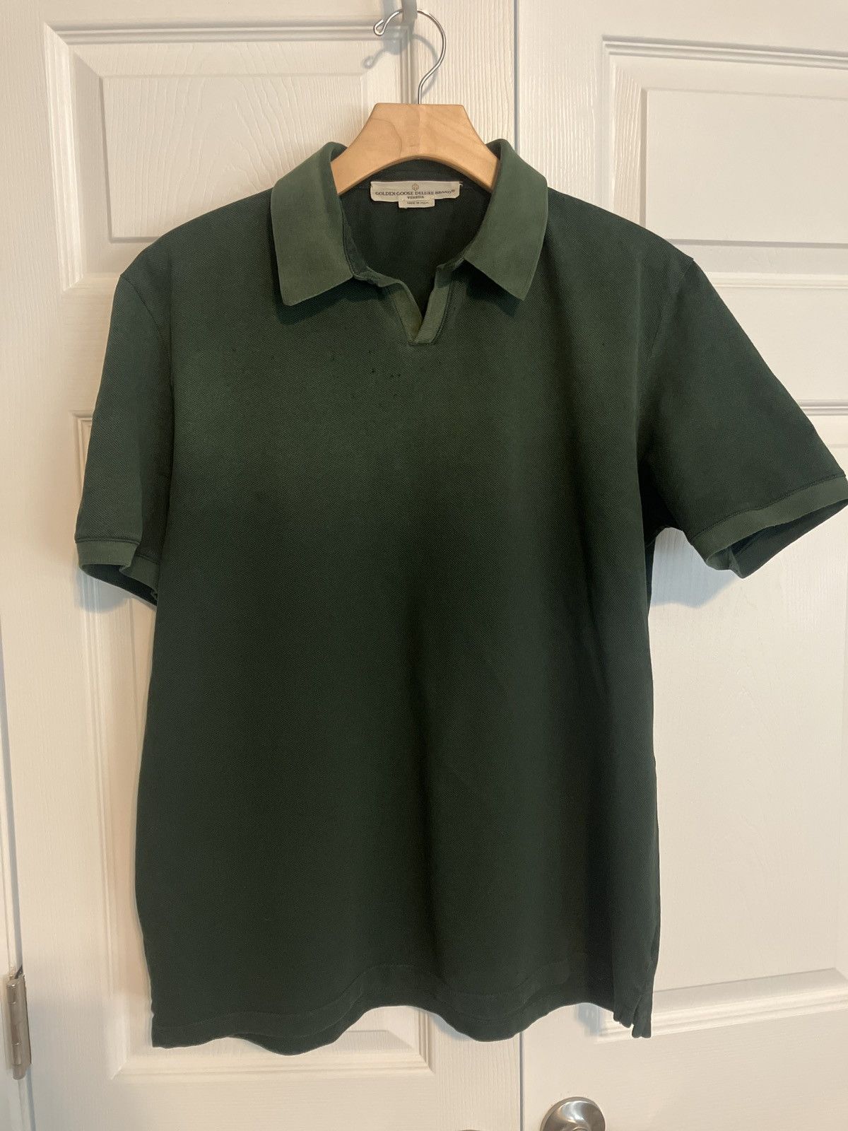 Golden Goose Golden Goose Deluxe Brand - Dark Green Ombre Polo Size US M / EU 48-50 / 2 - 1 Thumbnail