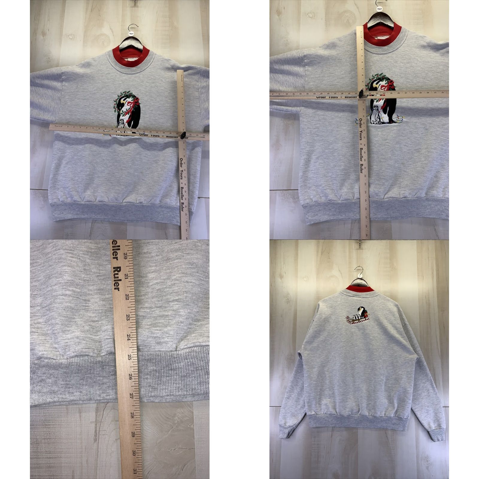 Endless VINTAGE 1990s Endless Designs USA Grandma Sweatshirt Penguins Christmas Size L Womens Large-7827 Size L / US 10 / IT 46 - 8 Thumbnail
